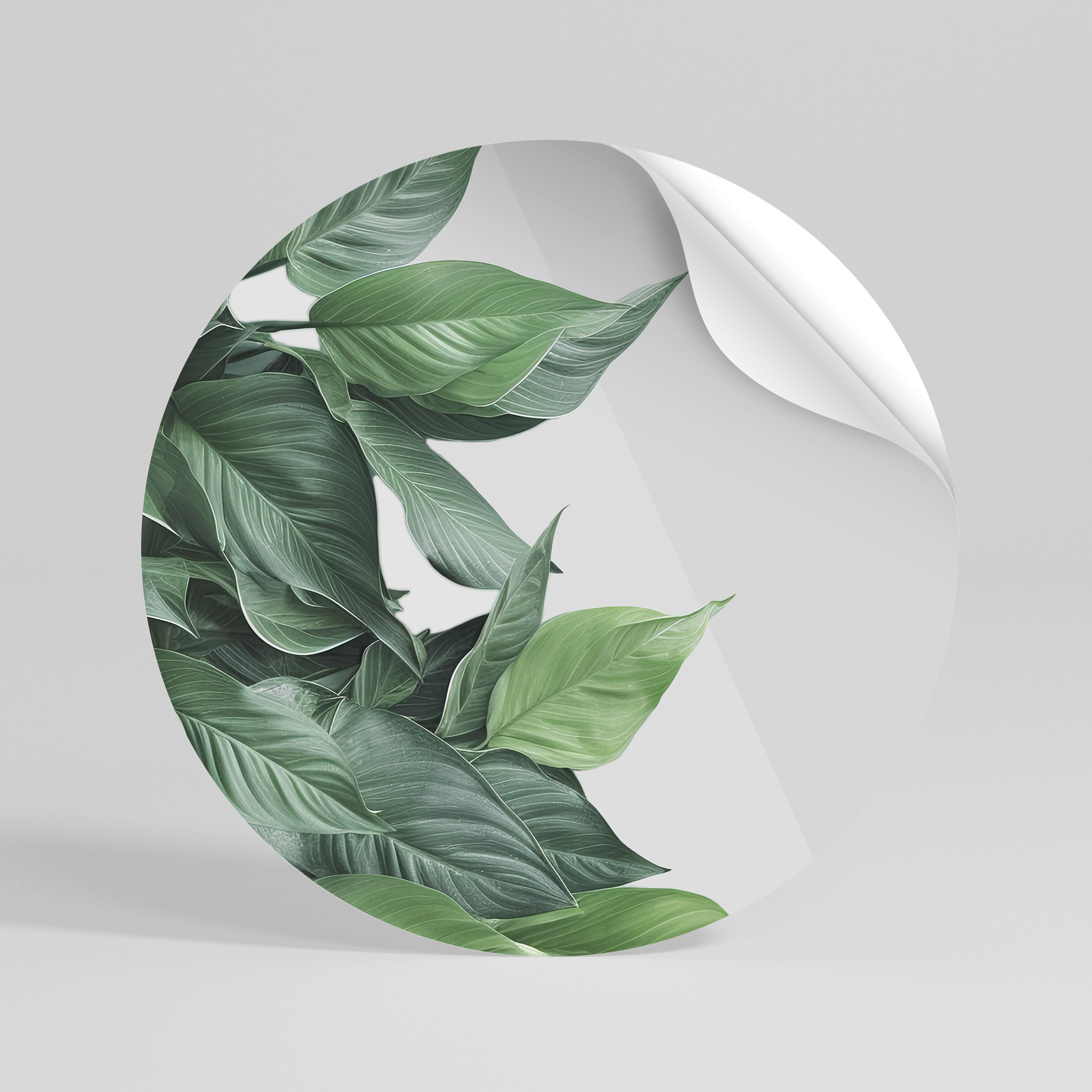LUSH LEAFY WHIMSY Naklejka - okrągła