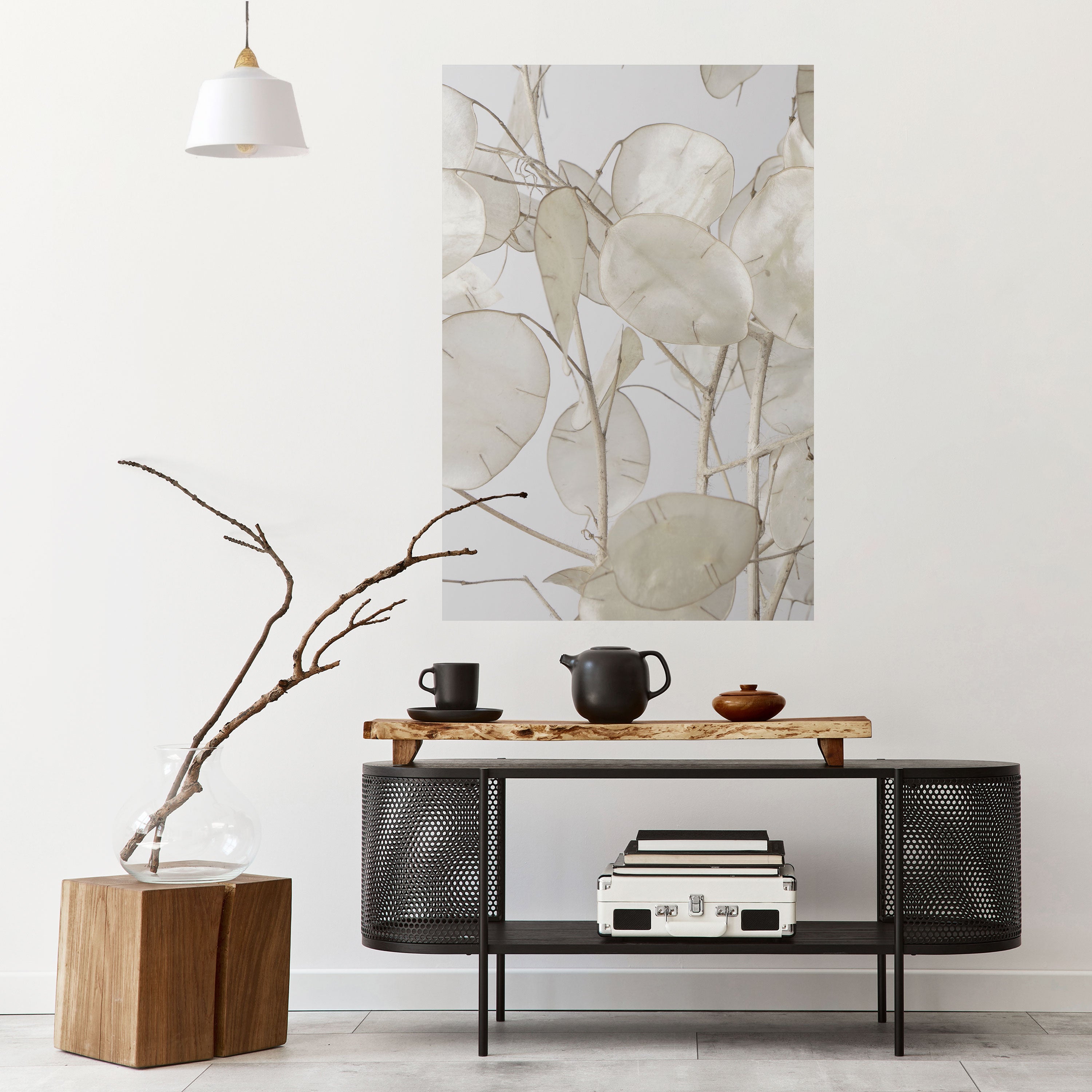 SILKY FOLIAGE WHISPERS Naklejka/Plakat pionowy