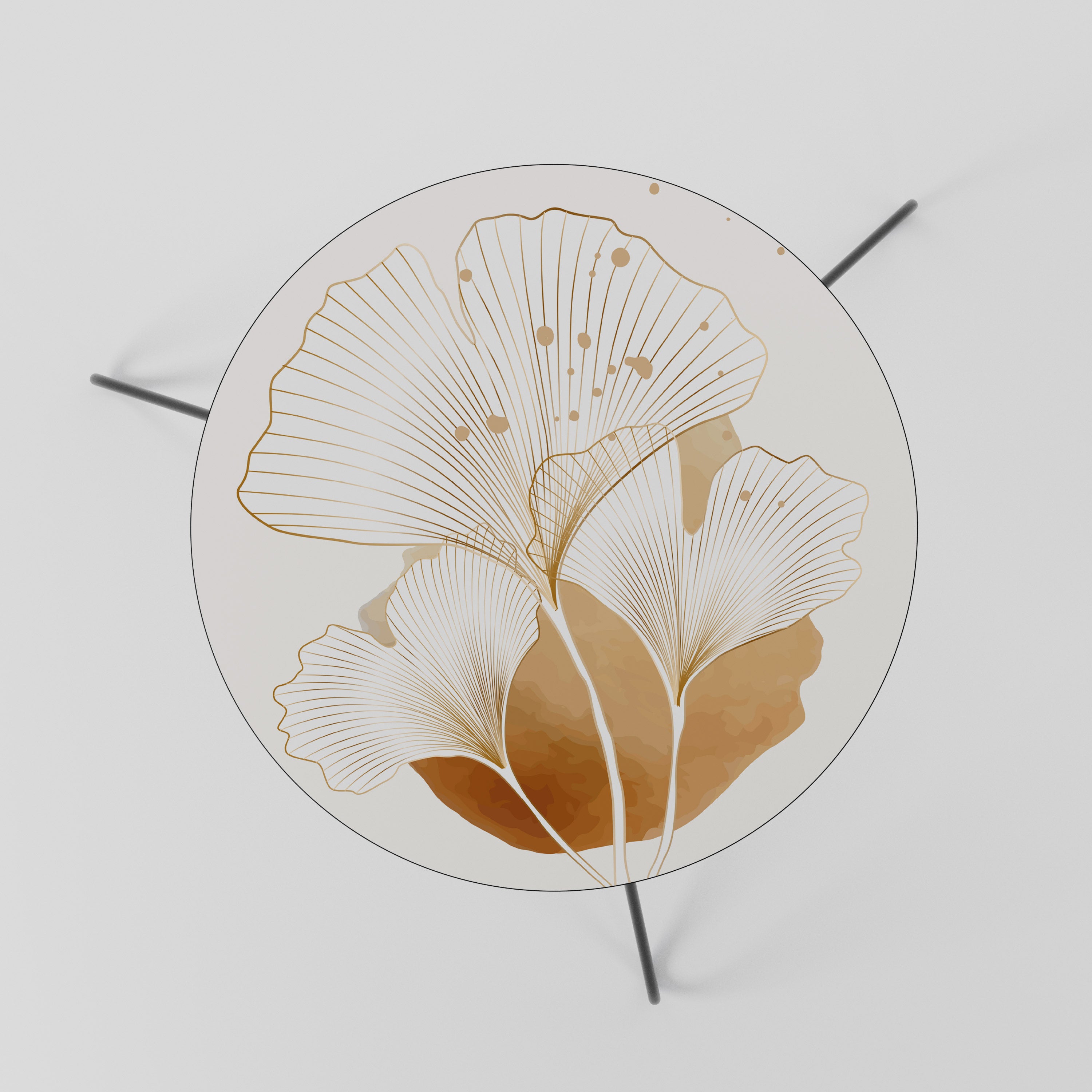 GOLDEN GINKGO DREAMS Stolik kawowy mały