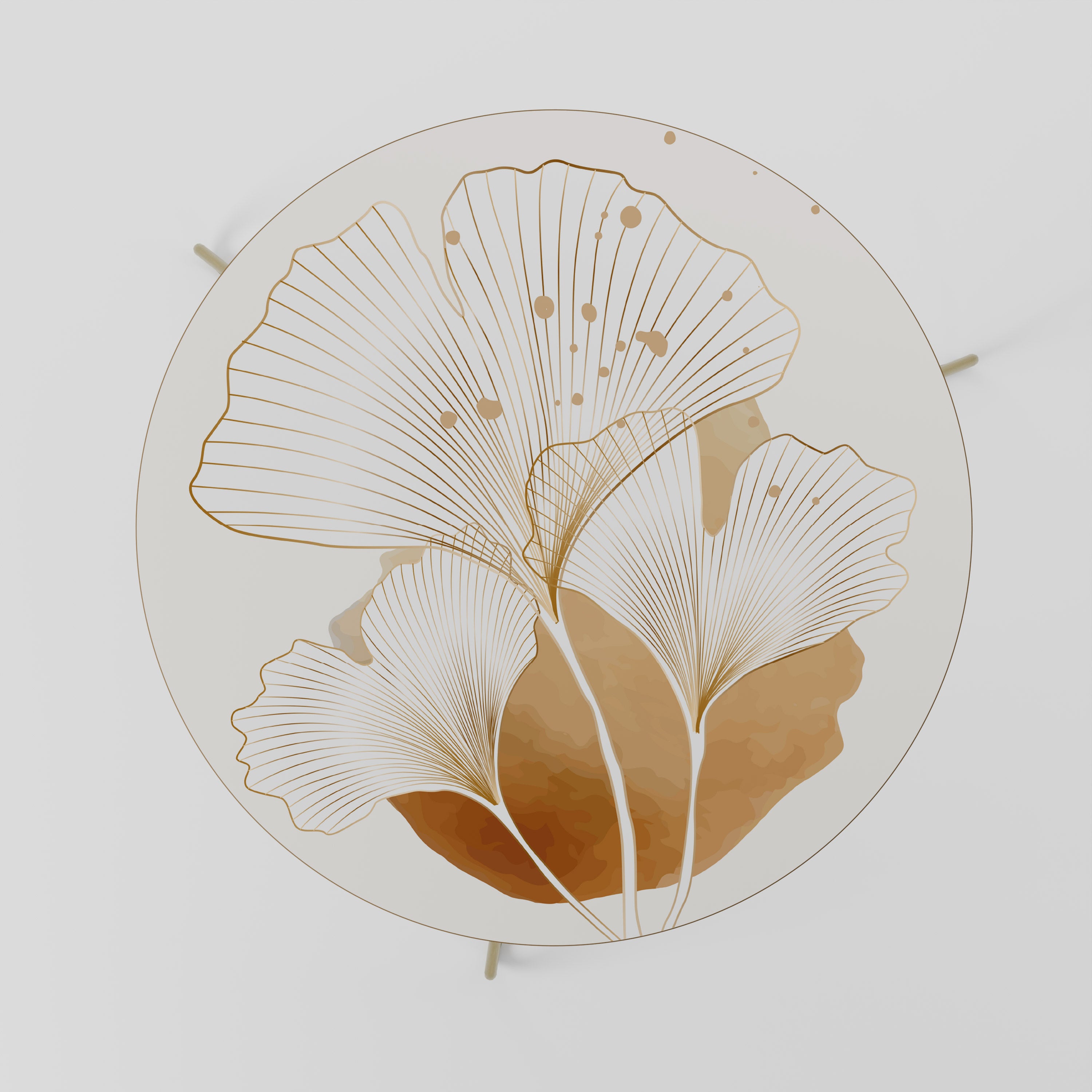 GOLDEN GINKGO DREAMS Stolik kawowy duży