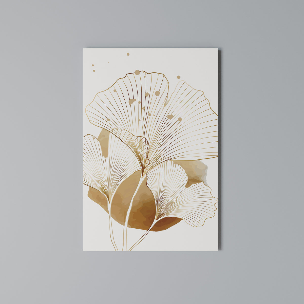 GOLDEN GINKGO DREAMS Pionowy obraz na płótnie