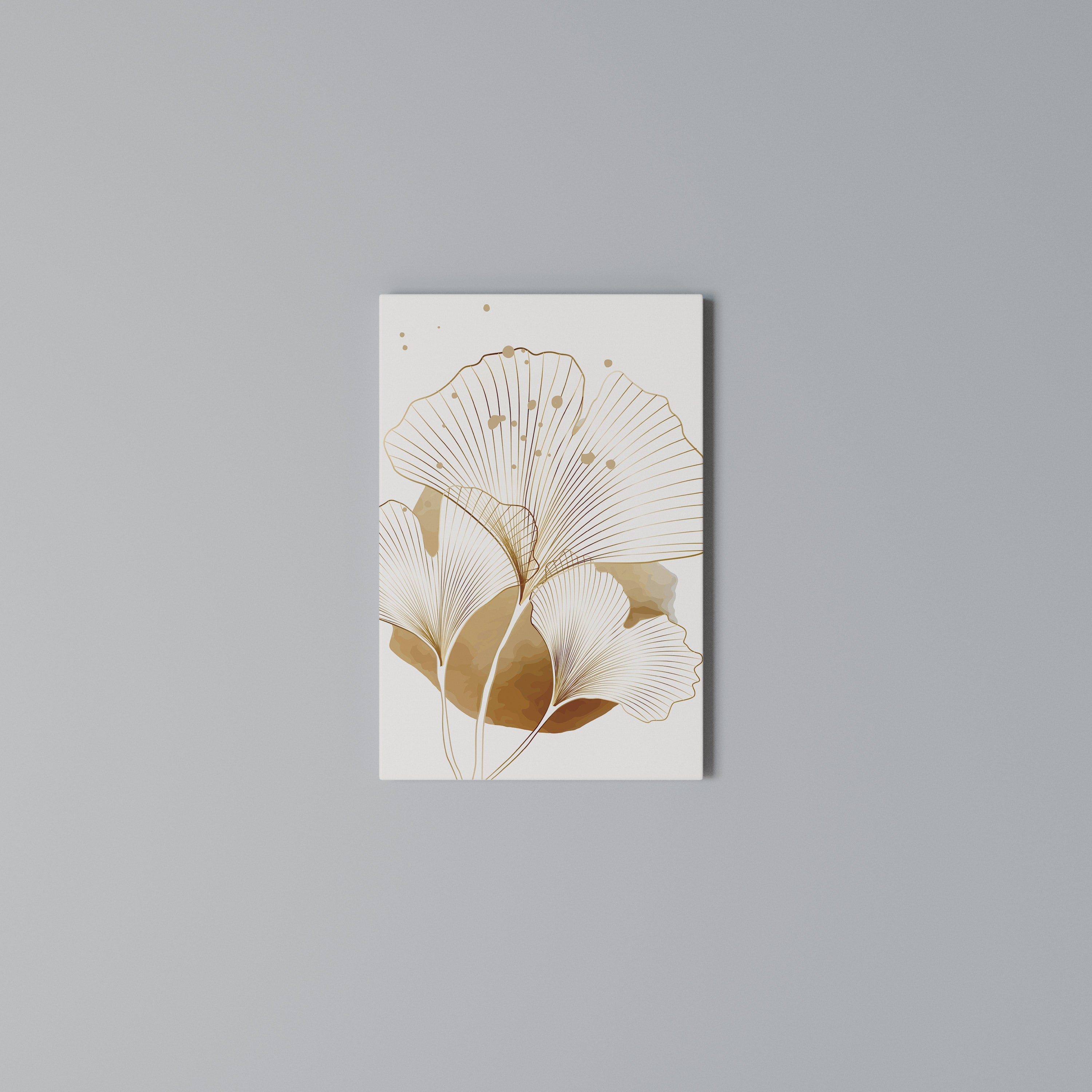 GOLDEN GINKGO DREAMS Pionowy obraz na płótnie