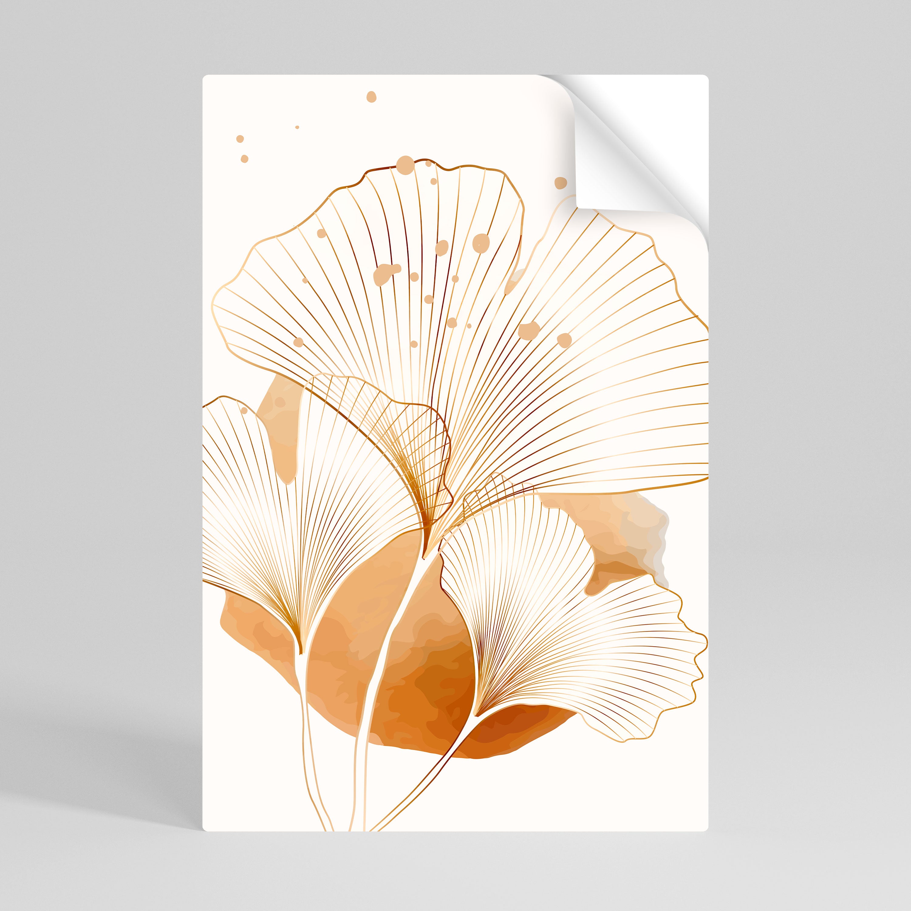 GOLDEN GINKGO DREAMS Naklejka/Plakat pionowy