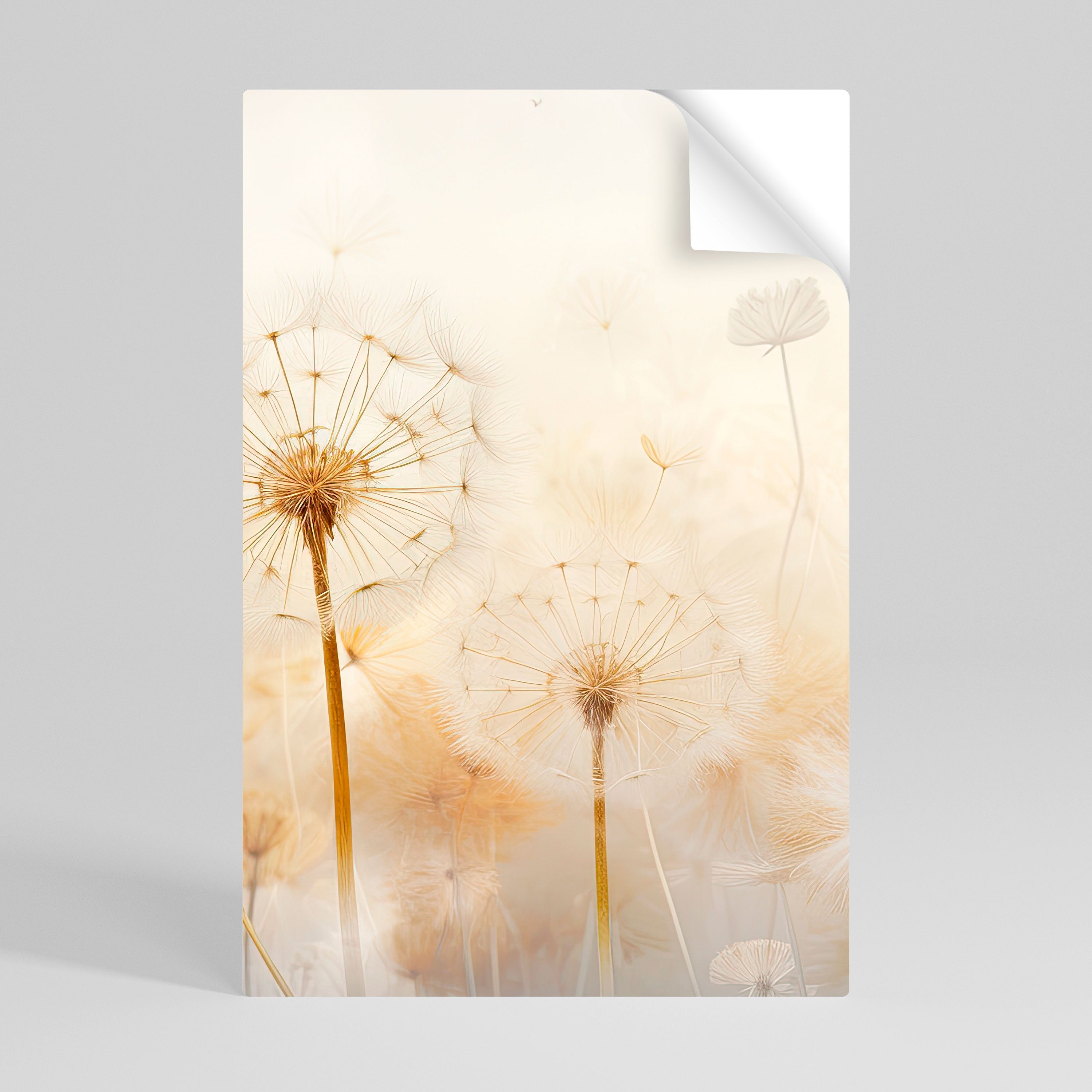 DREAMY DANDELION FIELDS Naklejka/Plakat pionowy