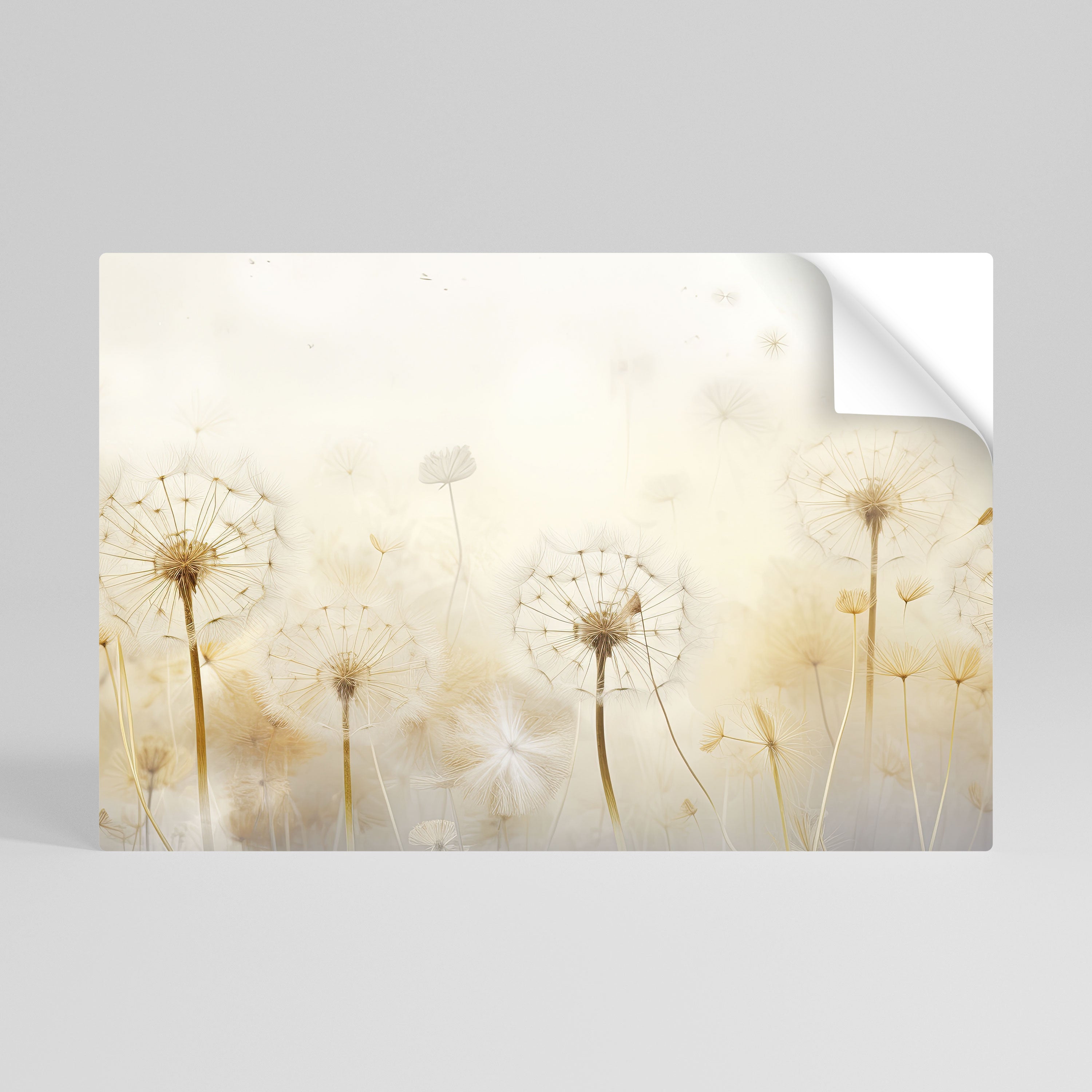 DREAMY DANDELION FIELDS Naklejka/Plakat poziomy