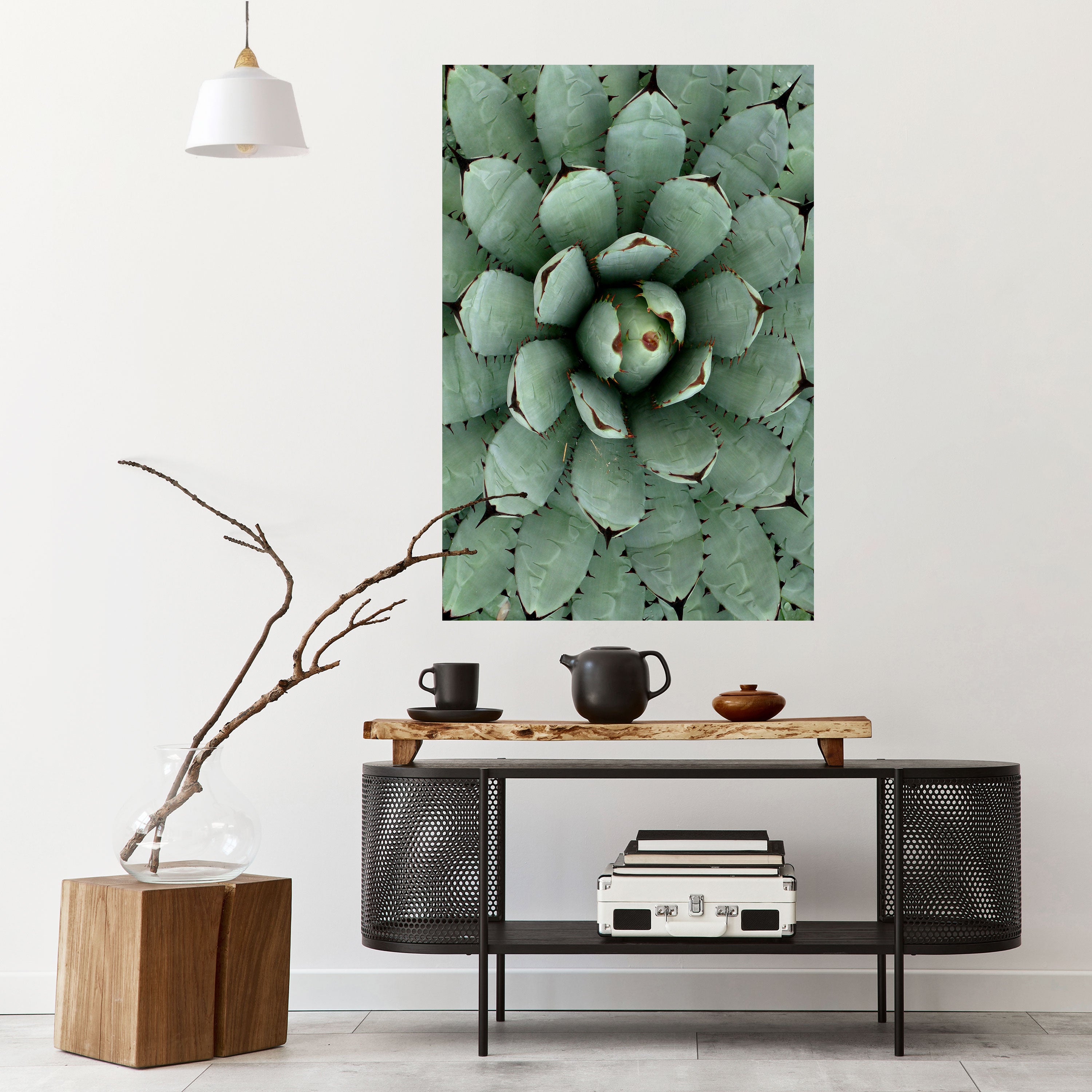SUCCULENT SYMMETRY Naklejka/Plakat pionowy