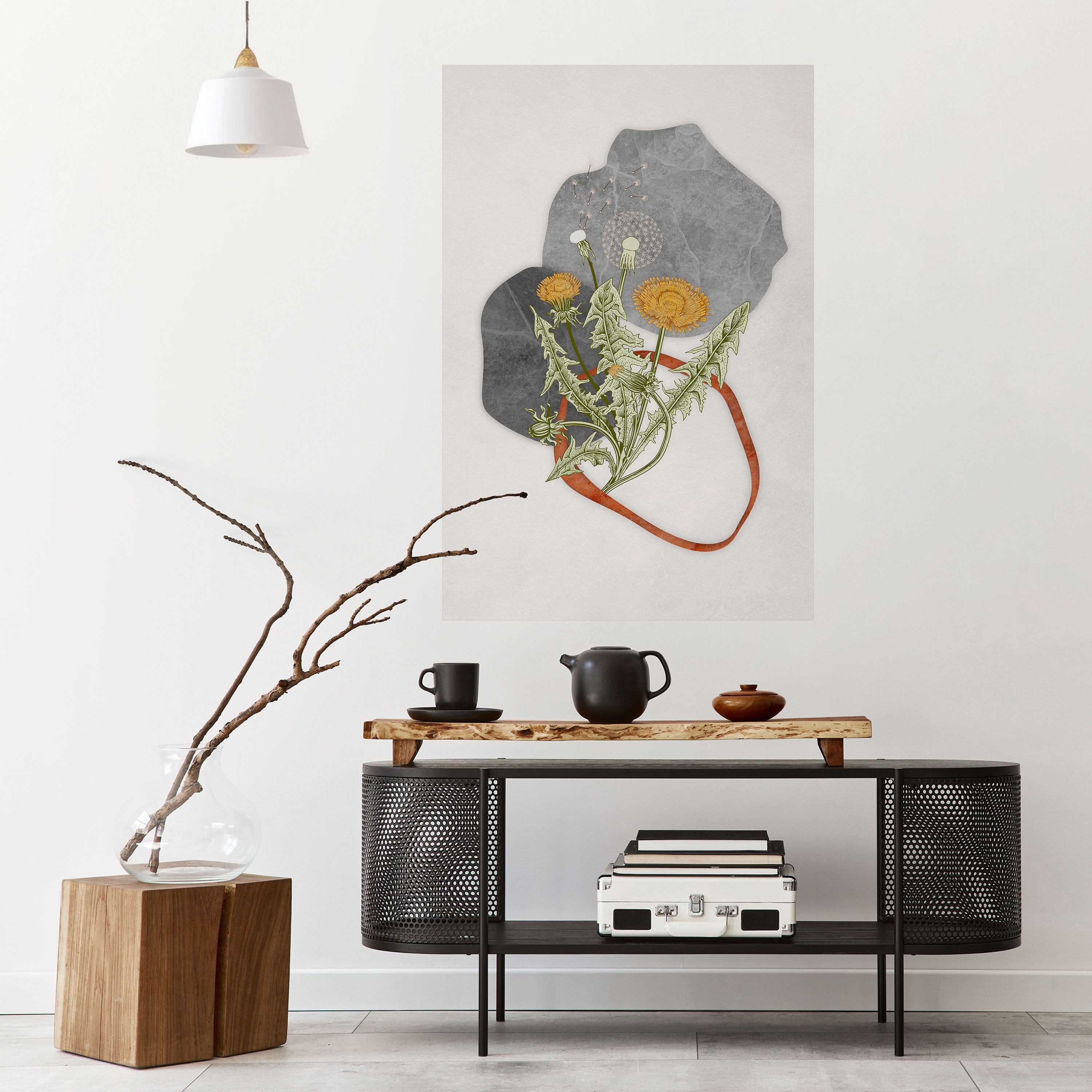 DANDELION RING Naklejka/Plakat pionowy