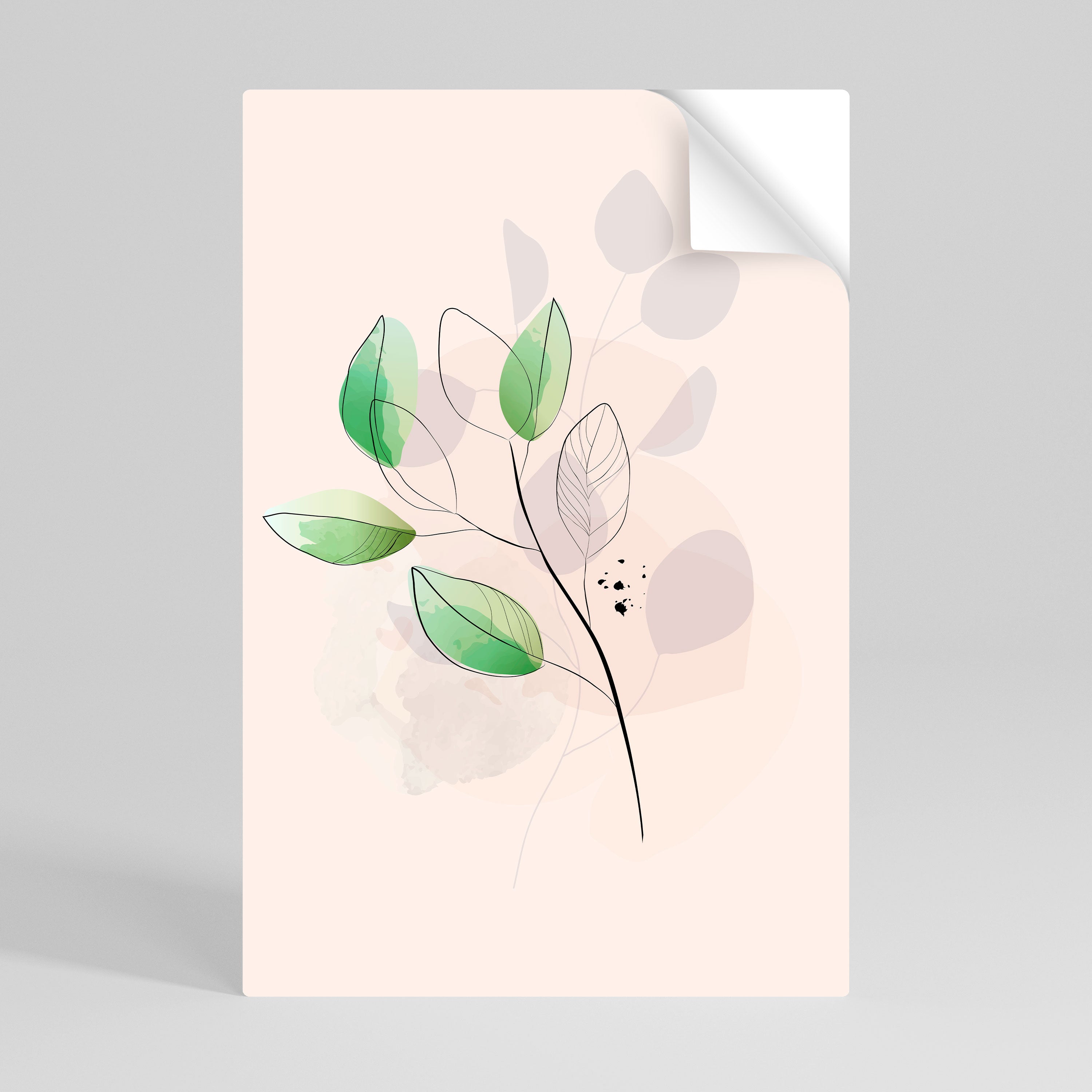 SERENE LEAF SONG Naklejka/Plakat pionowy