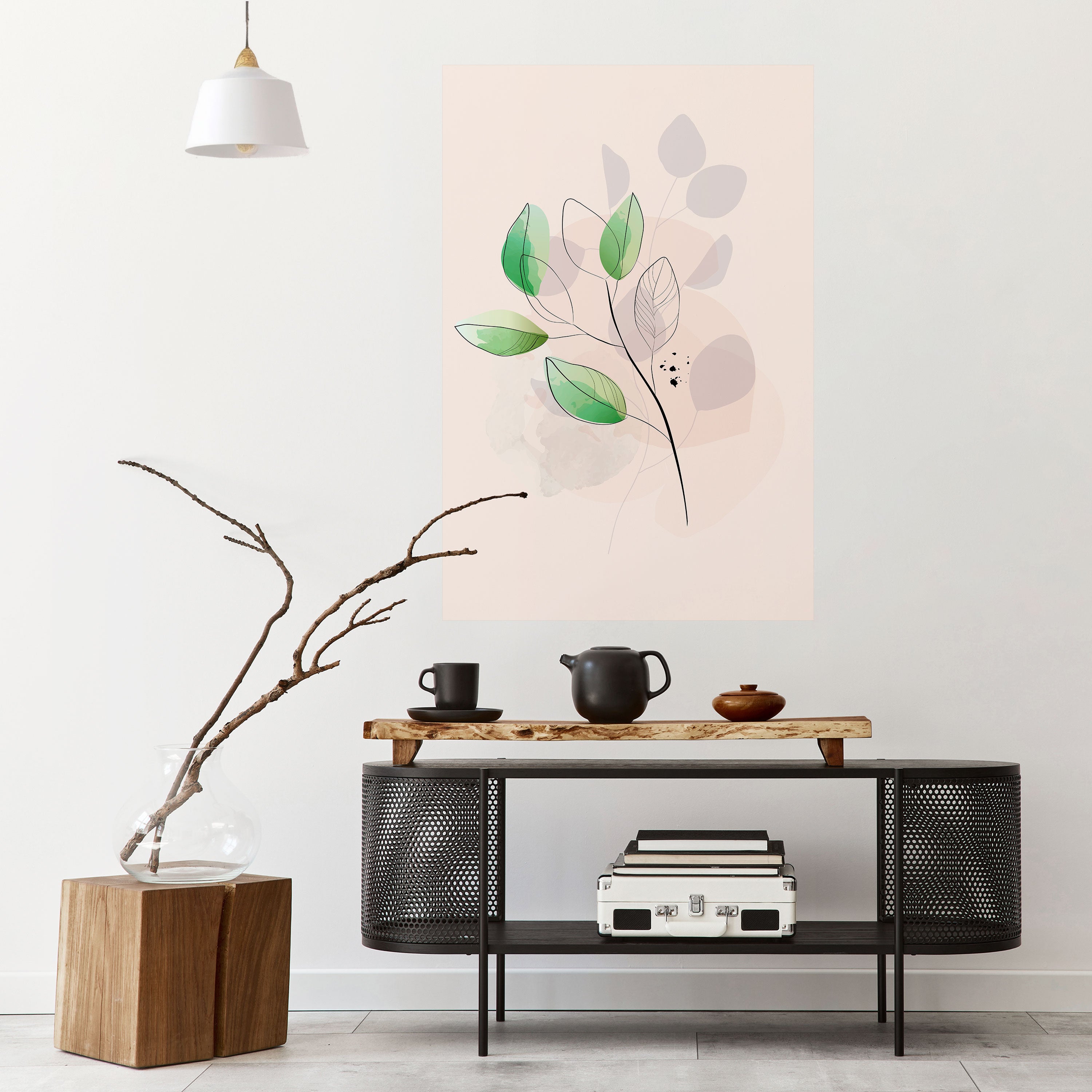 SERENE LEAF SONG Naklejka/Plakat pionowy