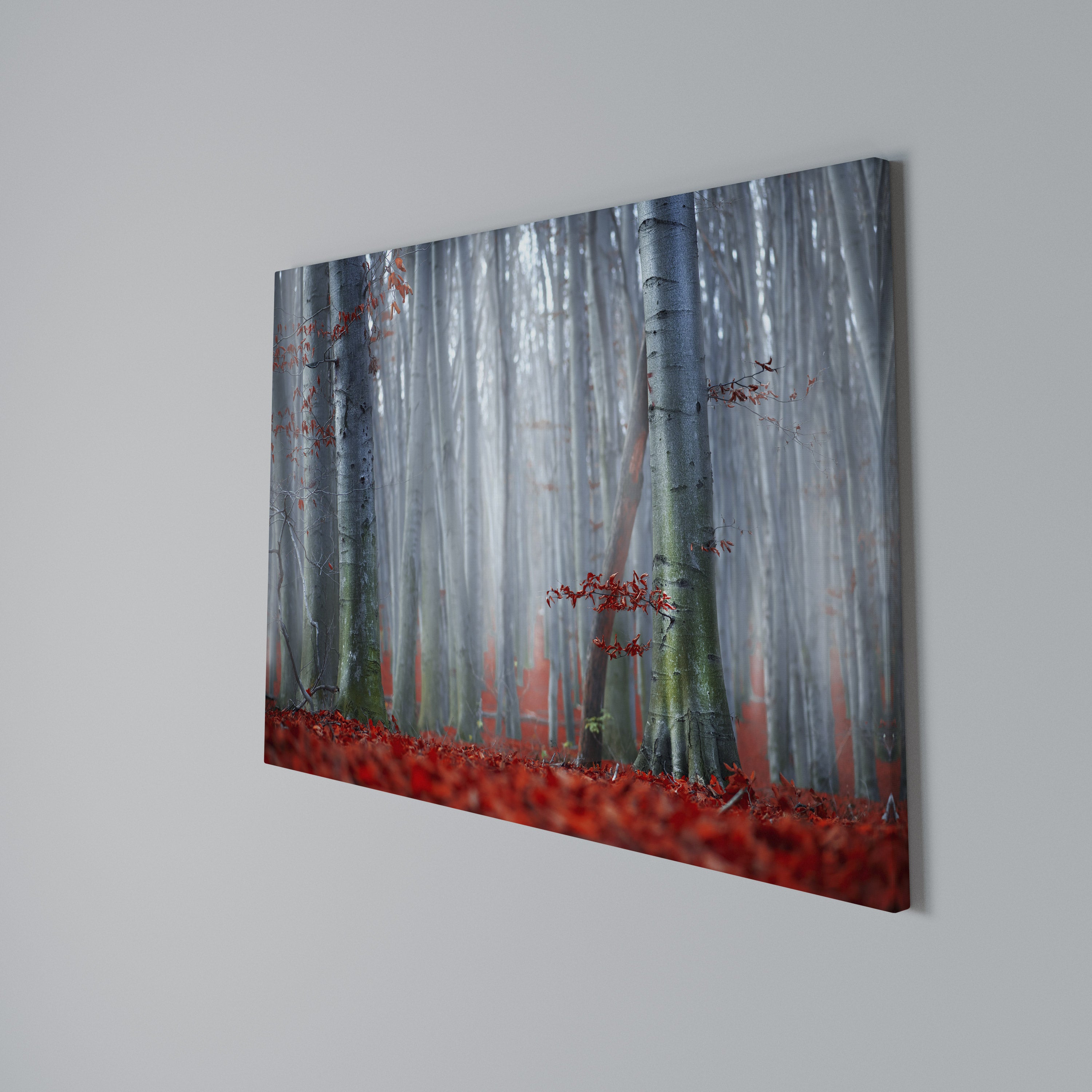 TRANQUIL RED ELEGANCE Poziomy obraz na płótnie
