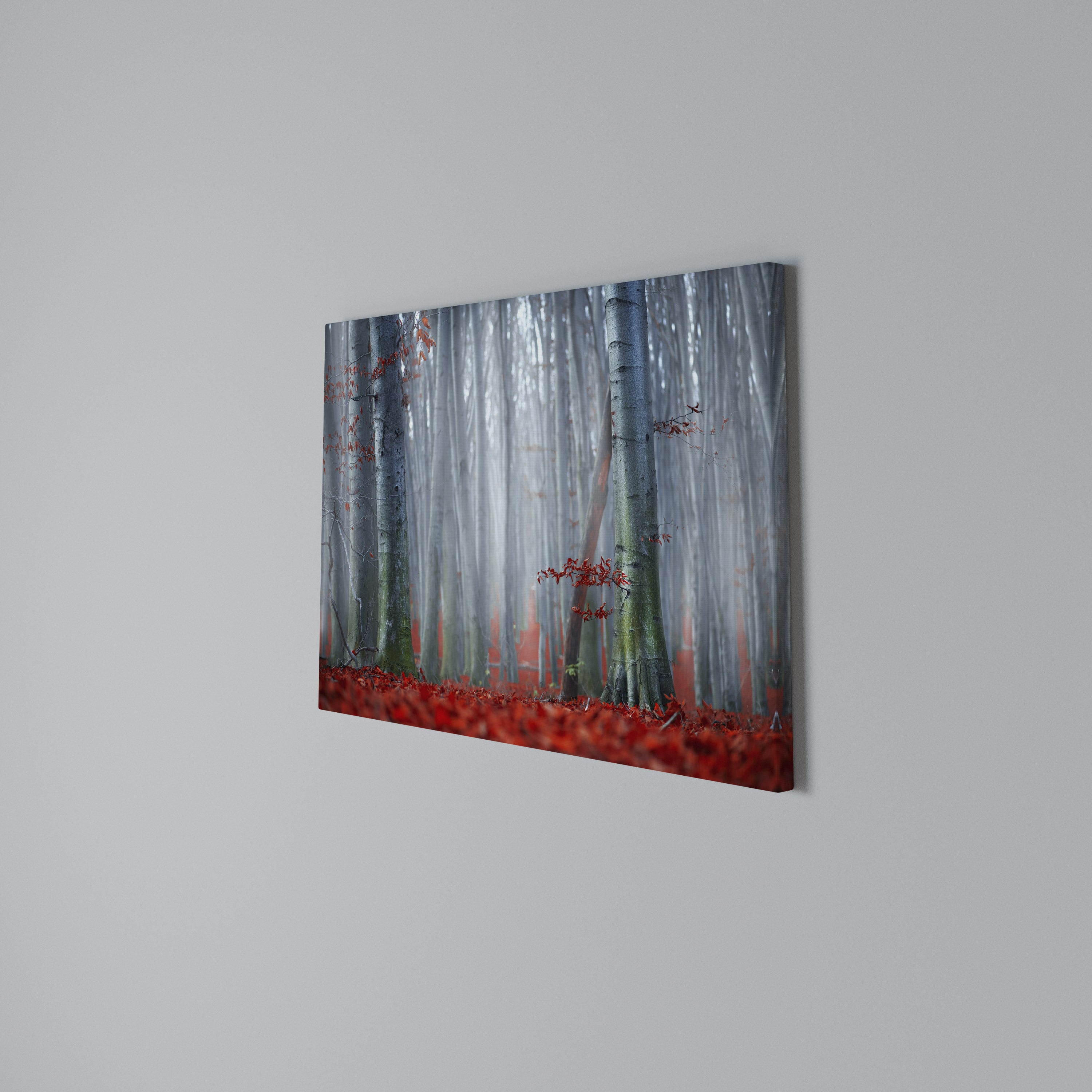 TRANQUIL RED ELEGANCE Poziomy obraz na płótnie