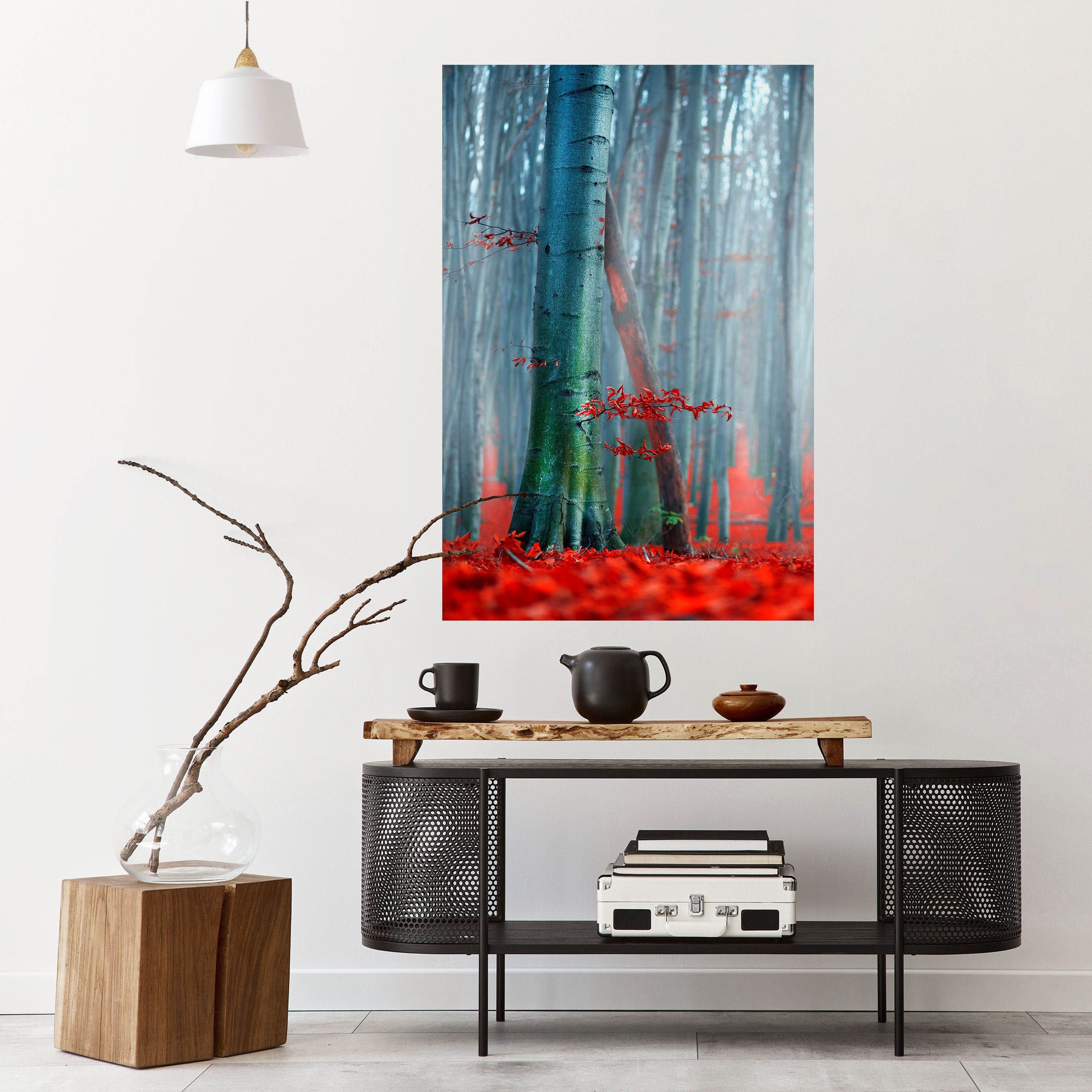 TRANQUIL RED ELEGANCE Naklejka/Plakat pionowy