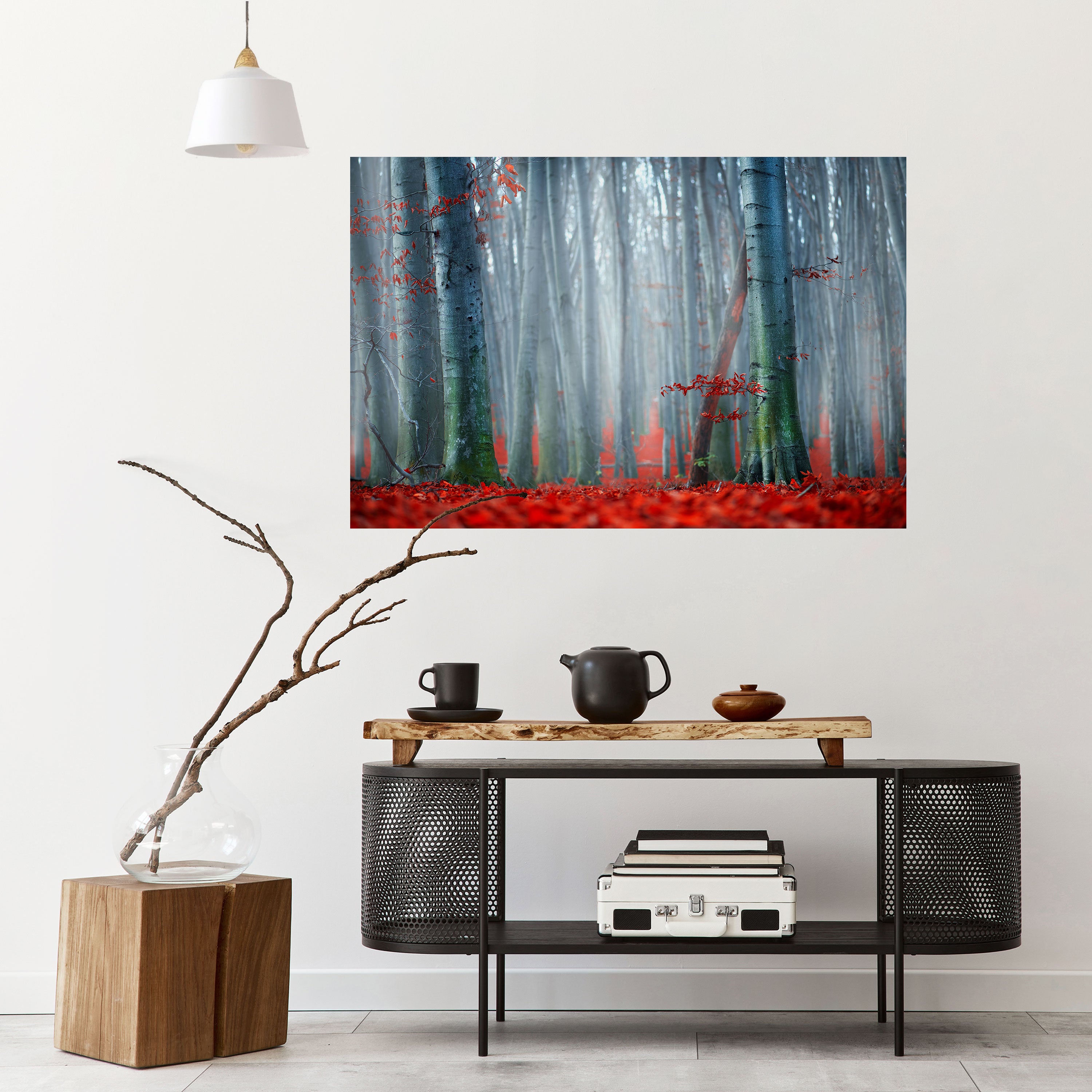 TRANQUIL RED ELEGANCE Naklejka/Plakat poziomy
