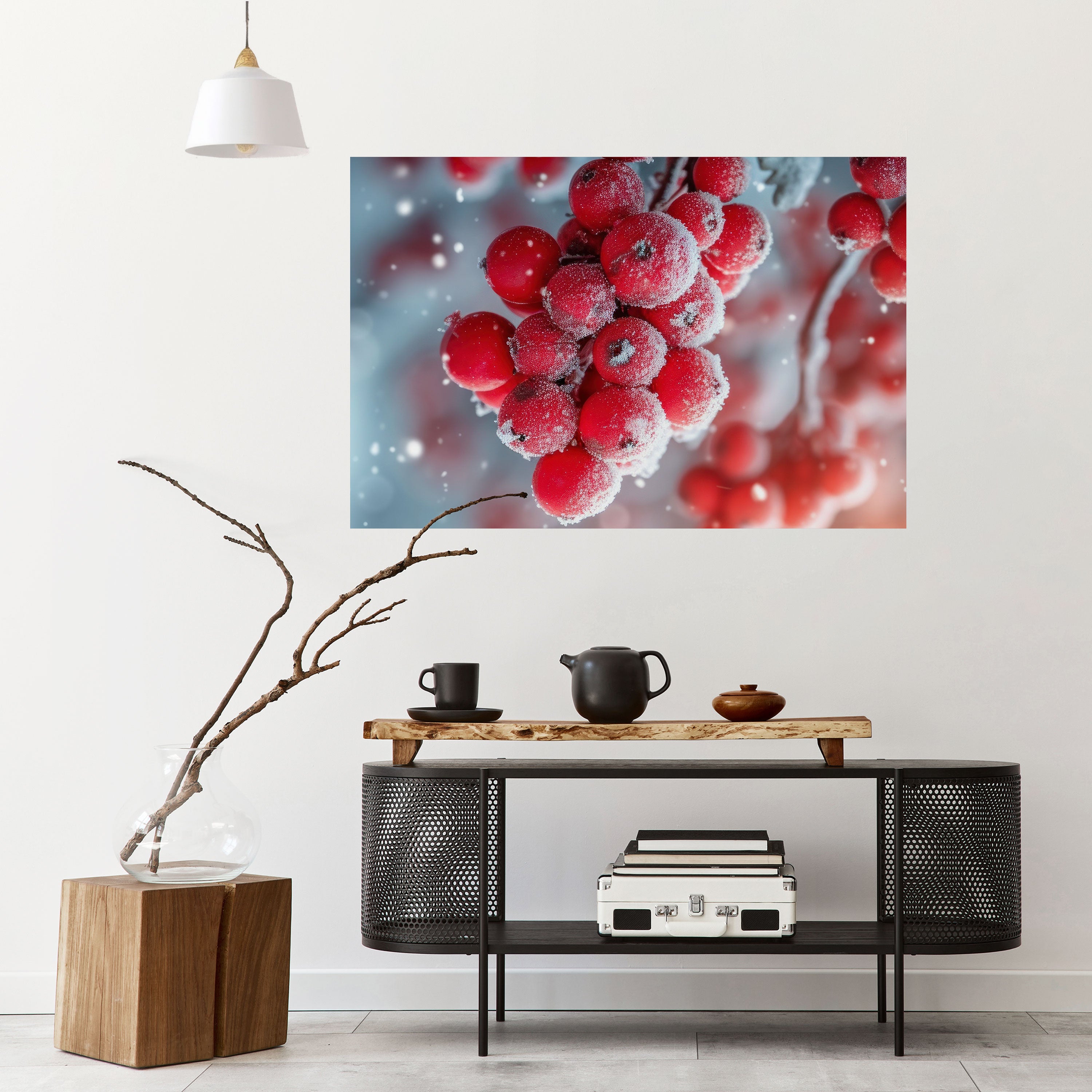 WINTER'S CRIMSON TREASURES Naklejka/Plakat poziomy