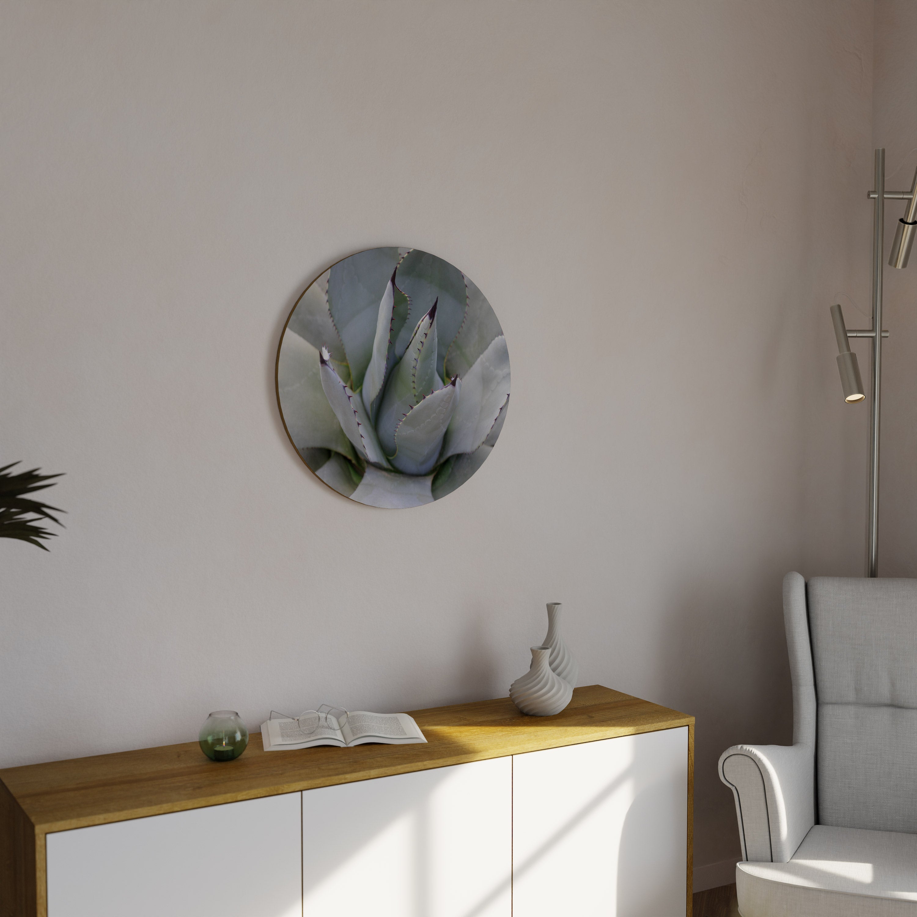 AGAVE ELEGANCE Obraz okrągły