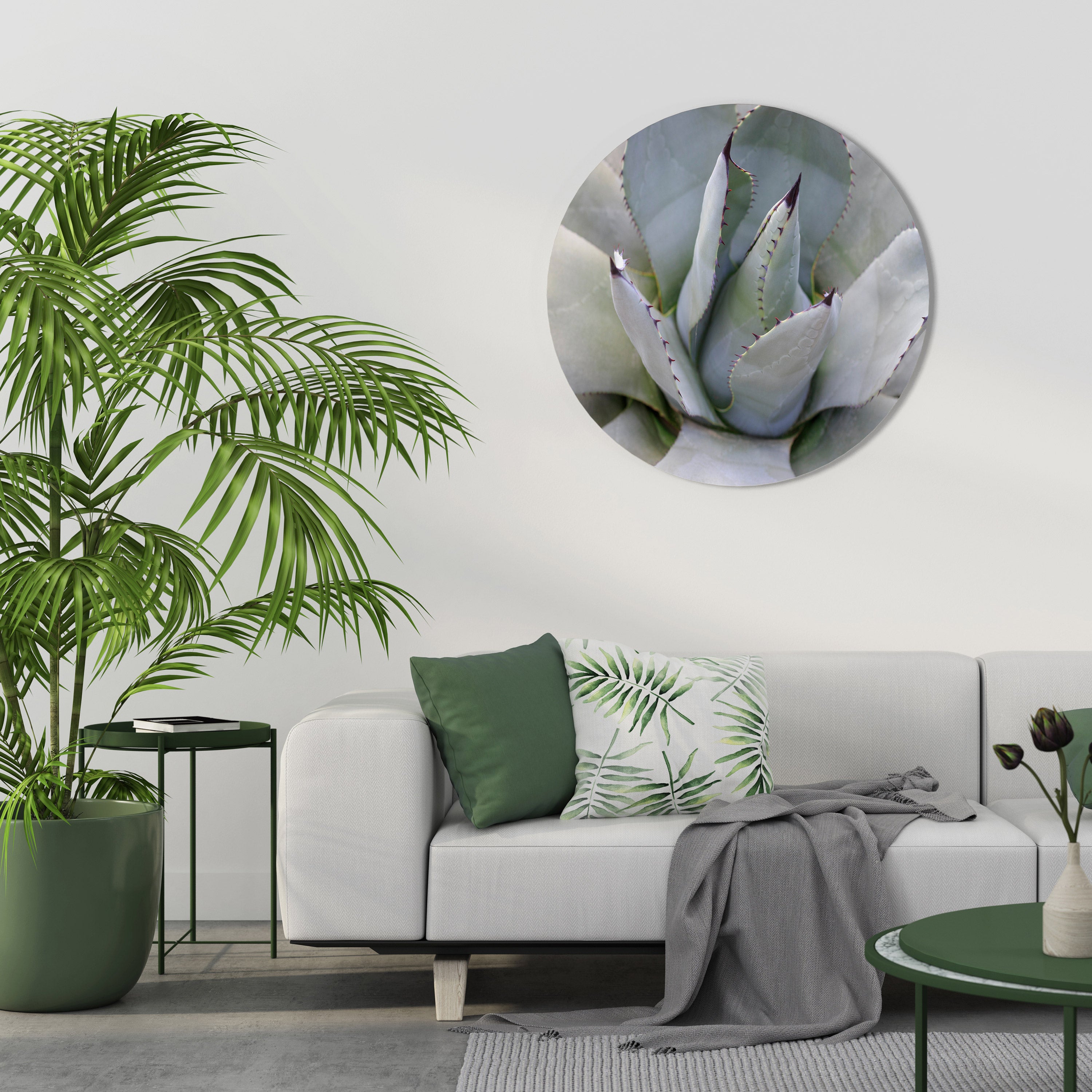 AGAVE ELEGANCE Obraz okrągły