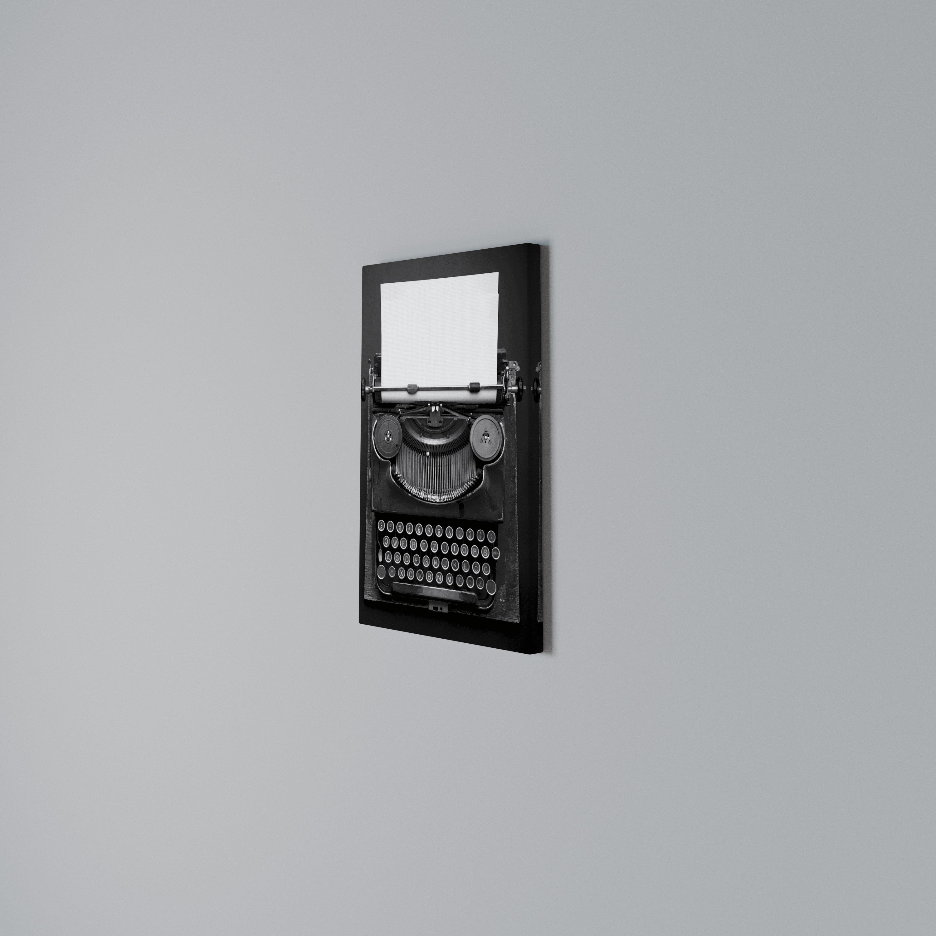 TYPEWRITER SYMPHONY Pionowy obraz na płótnie