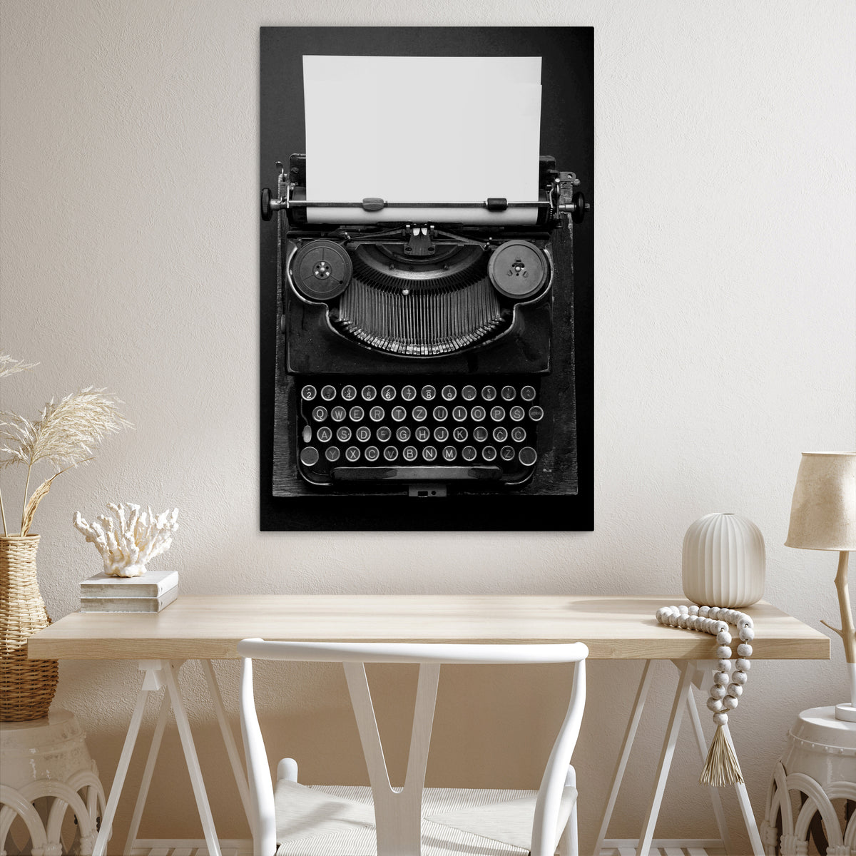 TYPEWRITER SYMPHONY Pionowy obraz na płótnie