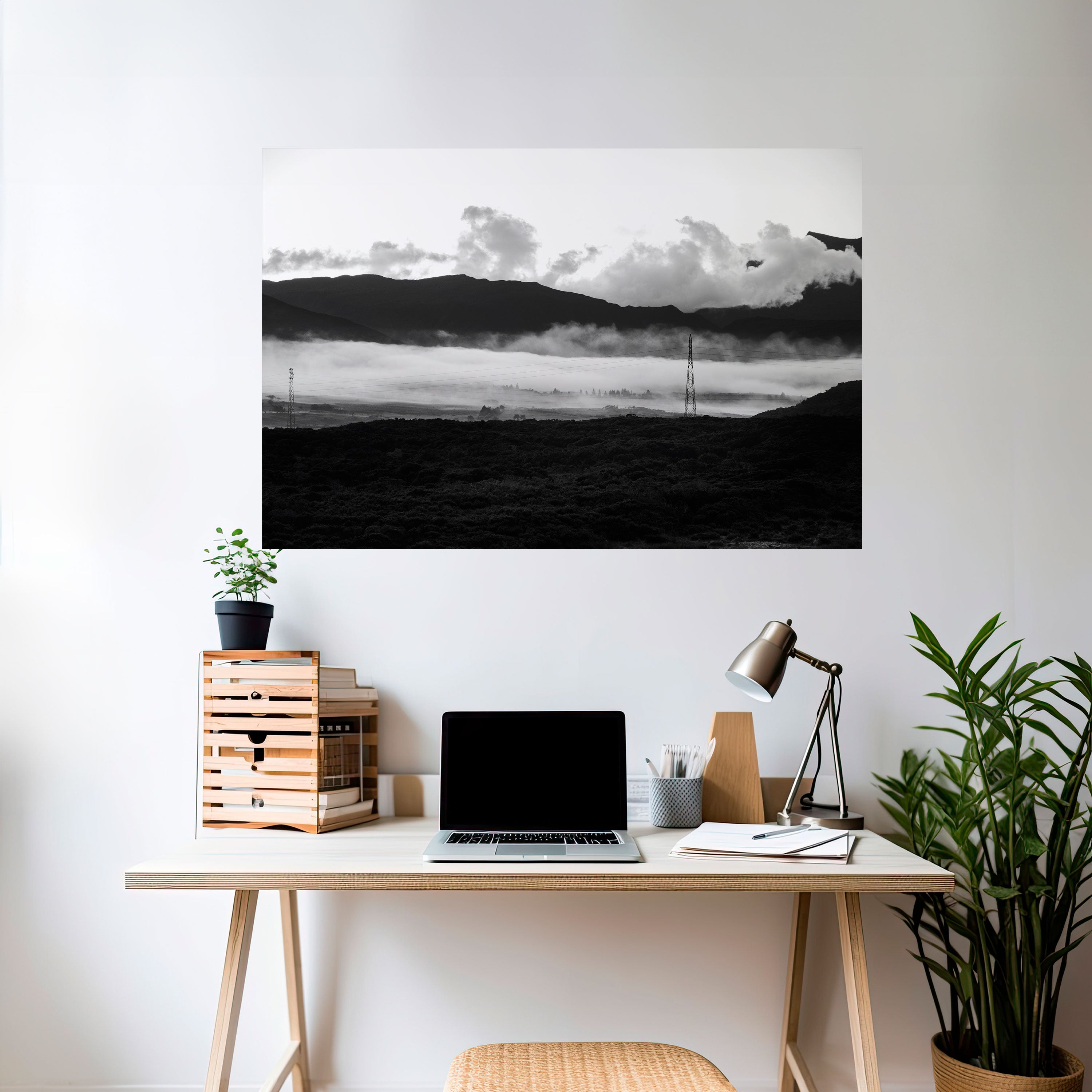 MISTY MOUNTAIN RADIANCE Naklejka/Plakat poziomy