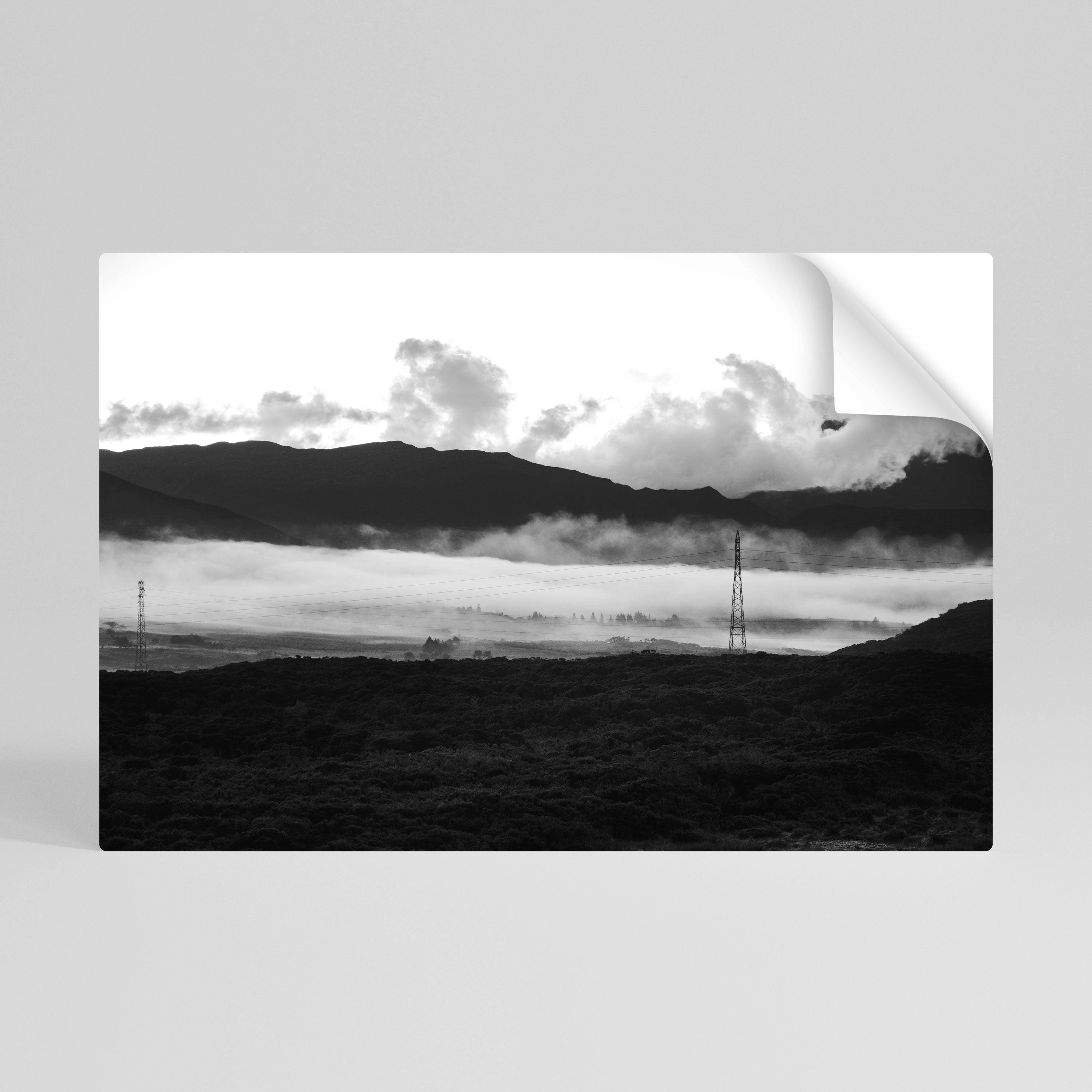 MISTY MOUNTAIN RADIANCE Naklejka/Plakat poziomy
