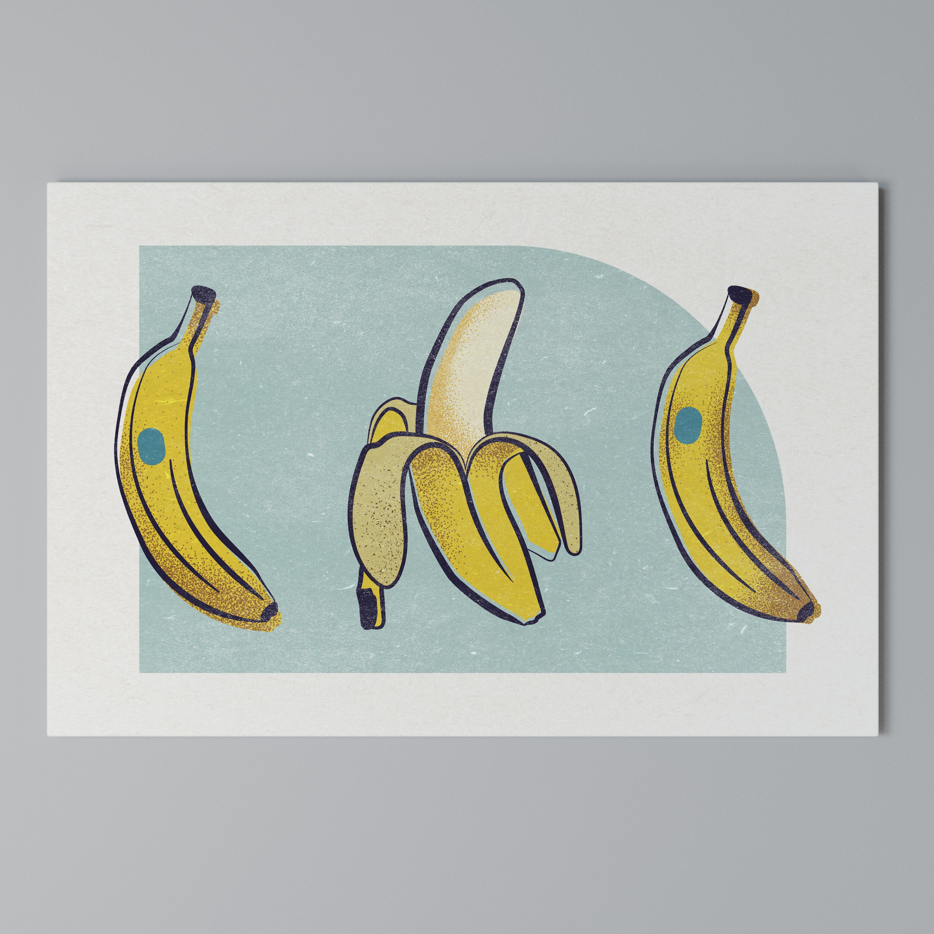 BOLD BANANA BOUQUET Poziomy obraz na płótnie