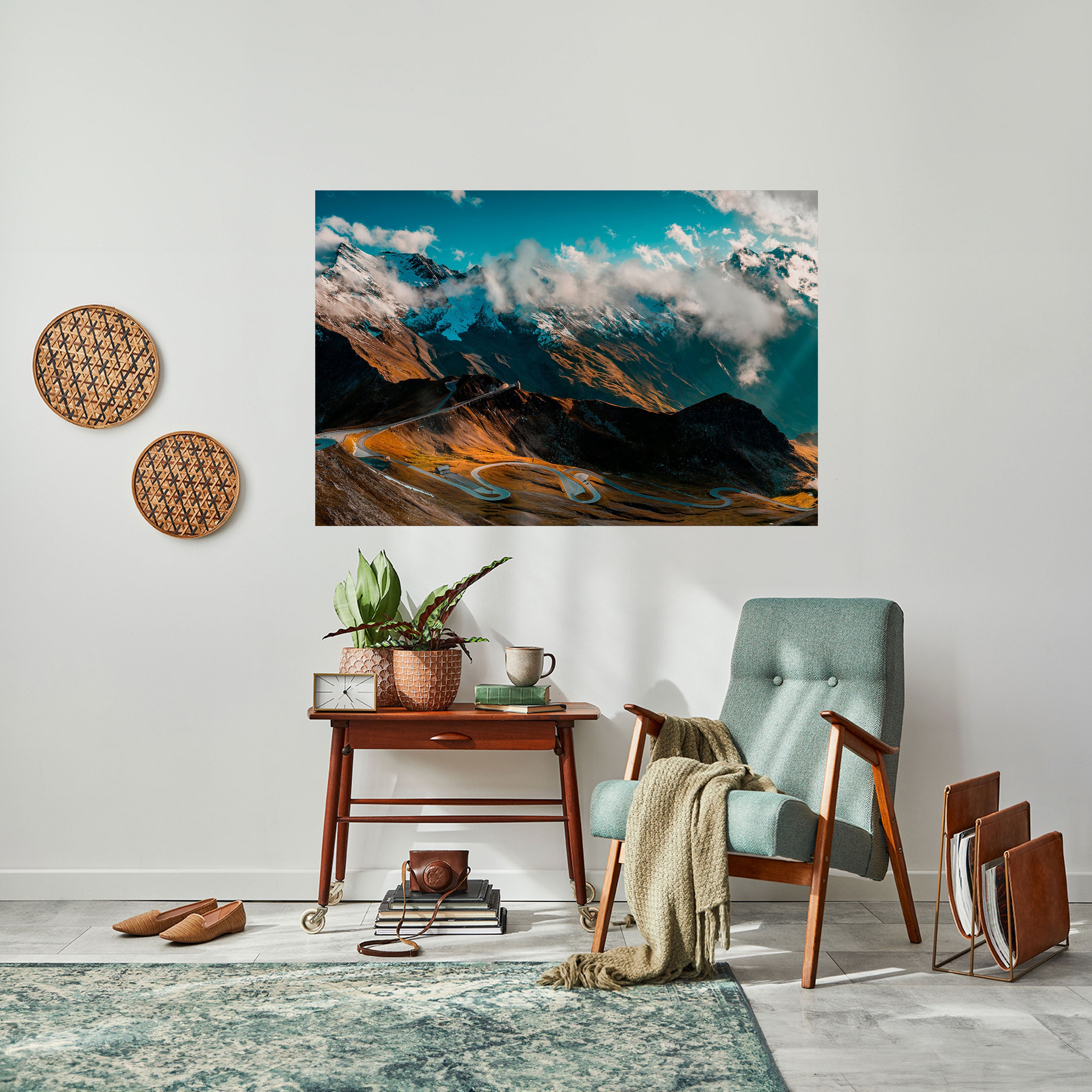 MOUNTAIN SERPENTINE Naklejka/Plakat poziomy