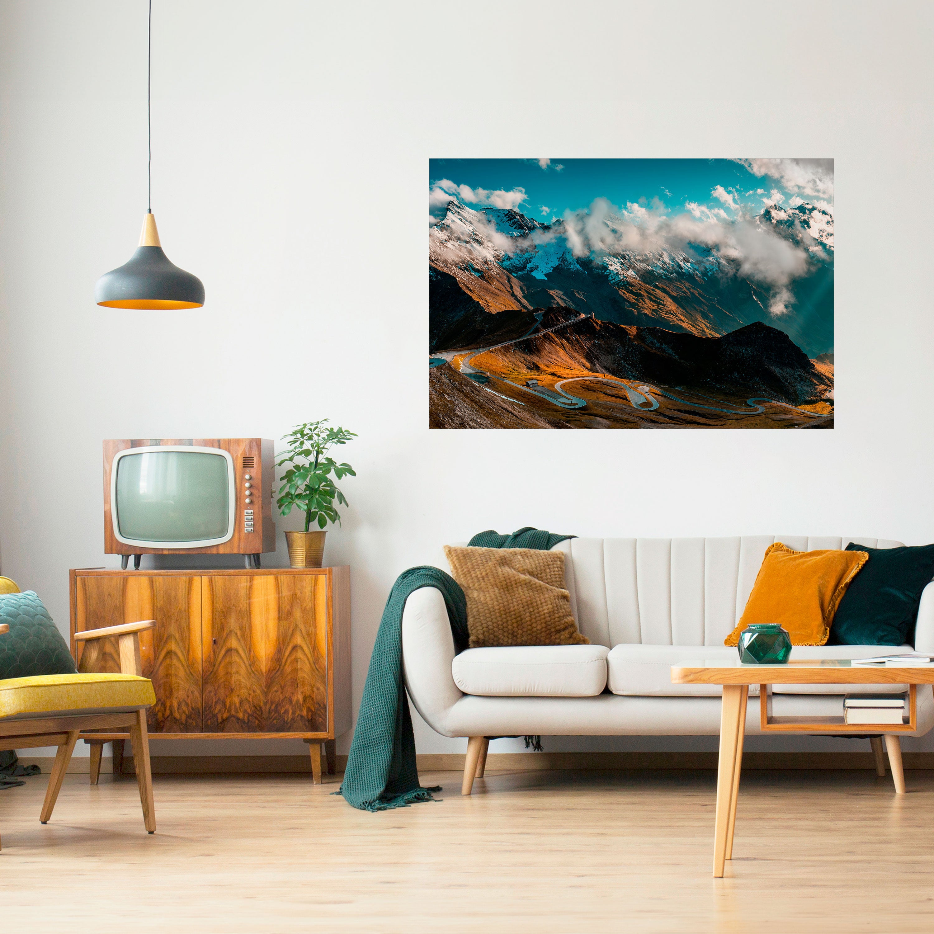 MOUNTAIN SERPENTINE Naklejka/Plakat poziomy