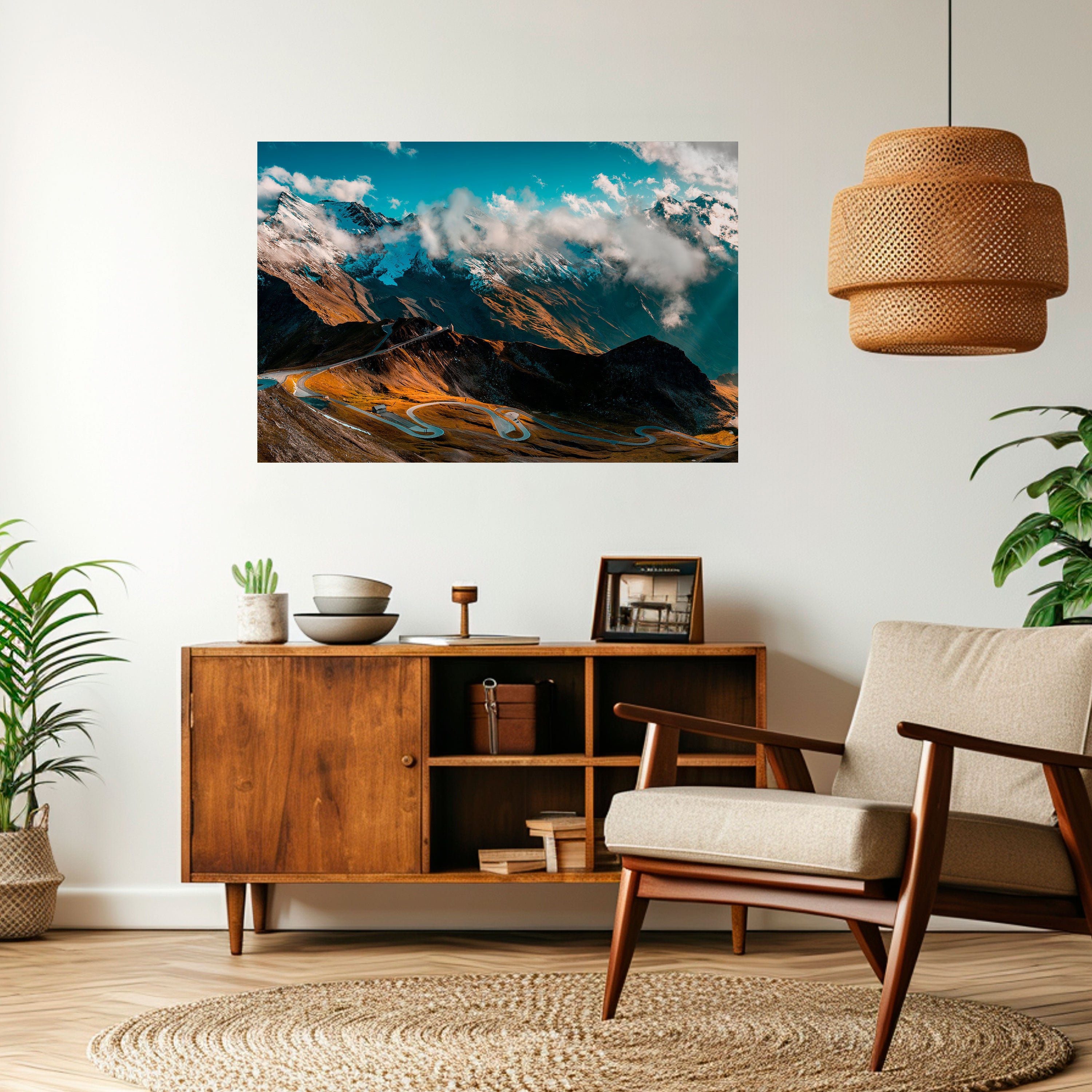 MOUNTAIN SERPENTINE Naklejka/Plakat poziomy