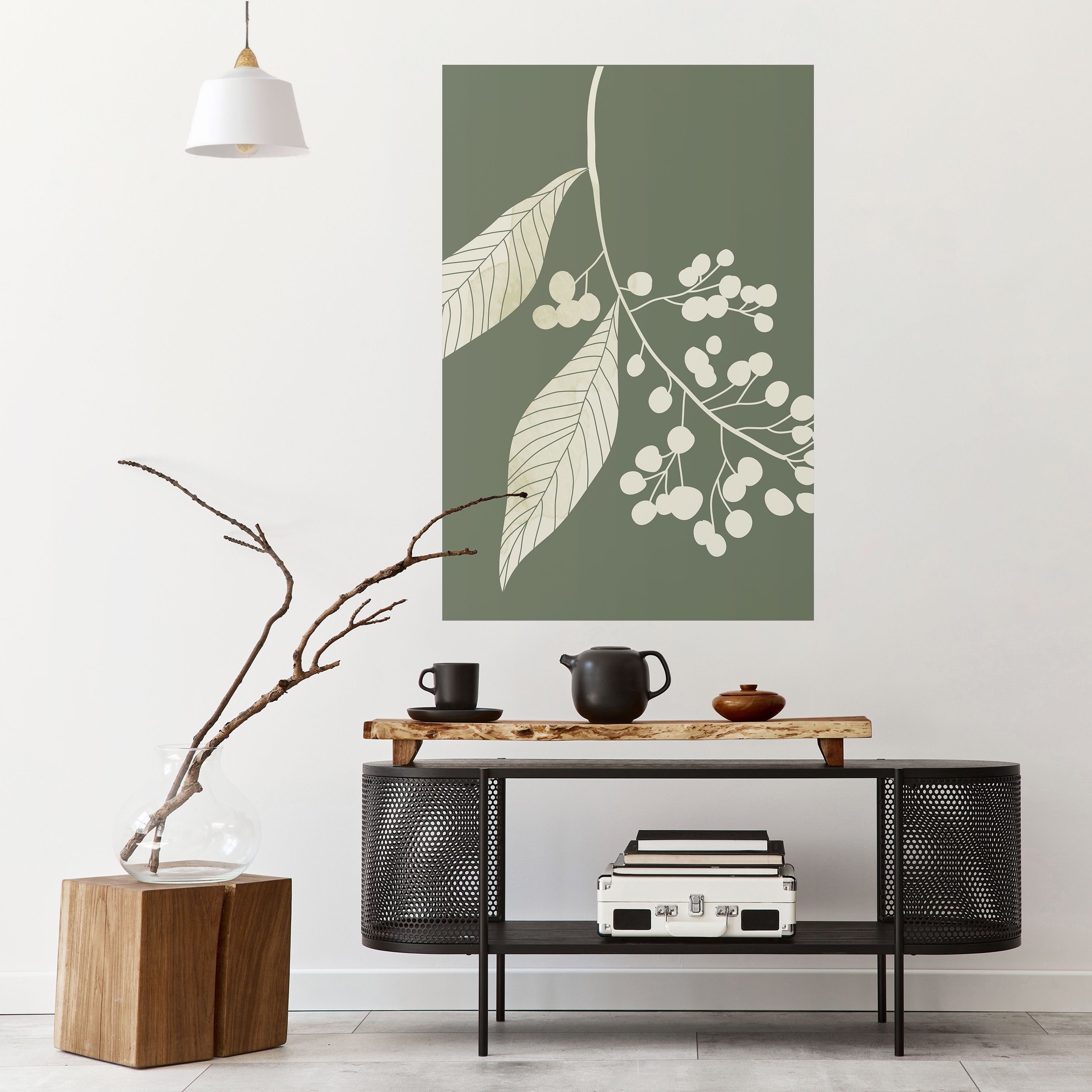SERENE LEAFY FANTASIES Naklejka/Plakat pionowy
