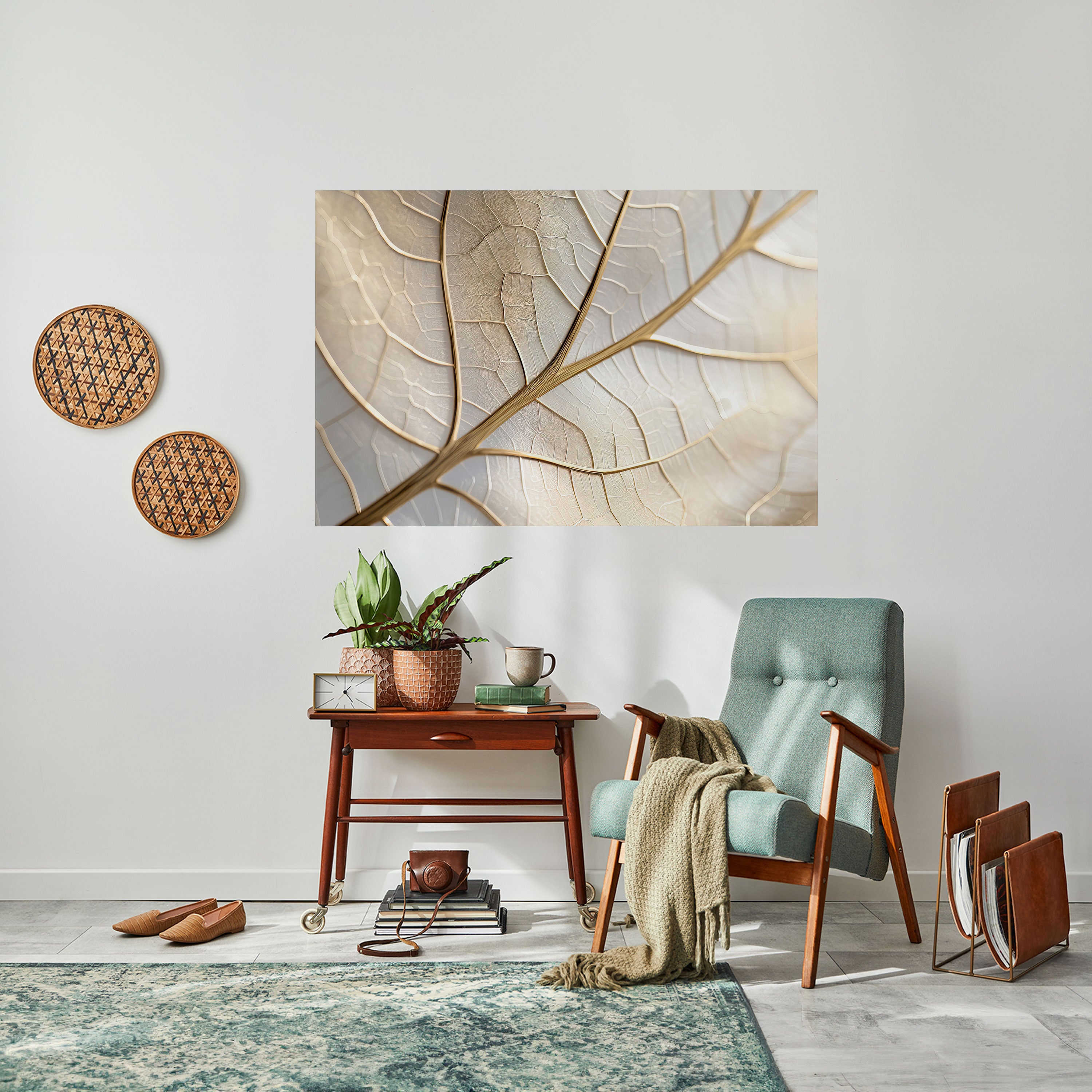 GOLDEN LEAF WHISPERS Naklejka/Plakat poziomy