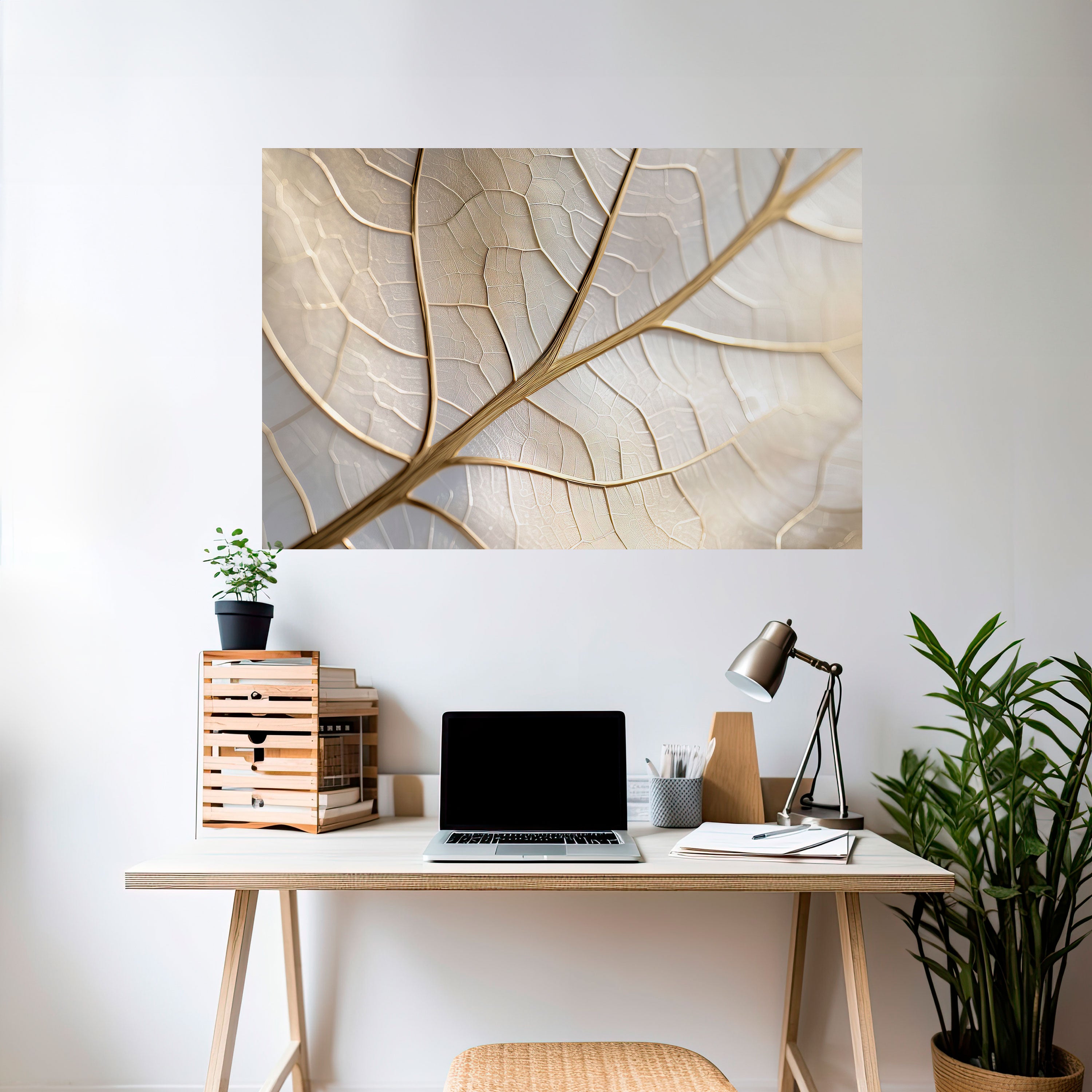 GOLDEN LEAF WHISPERS Naklejka/Plakat poziomy