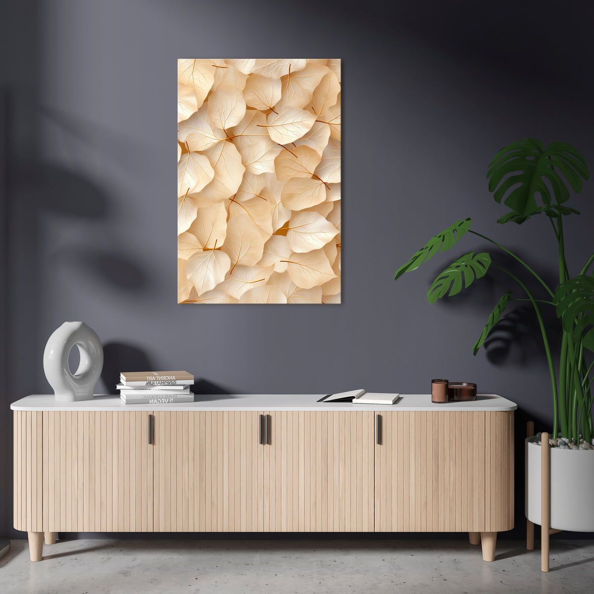 VELLUM LEAF SYMPHONY Pionowy obraz na płótnie