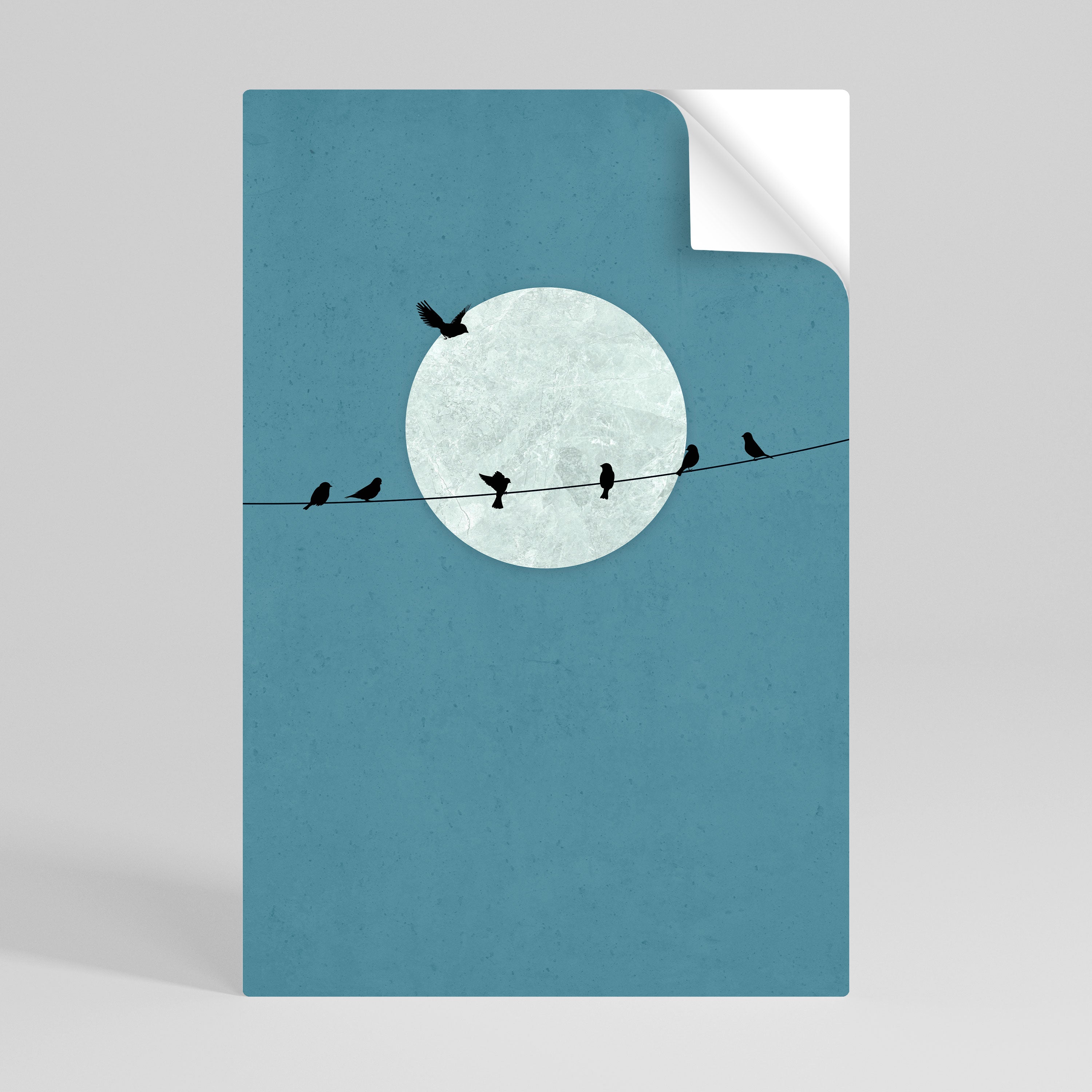 MOONLIT REST Naklejka/Plakat pionowy