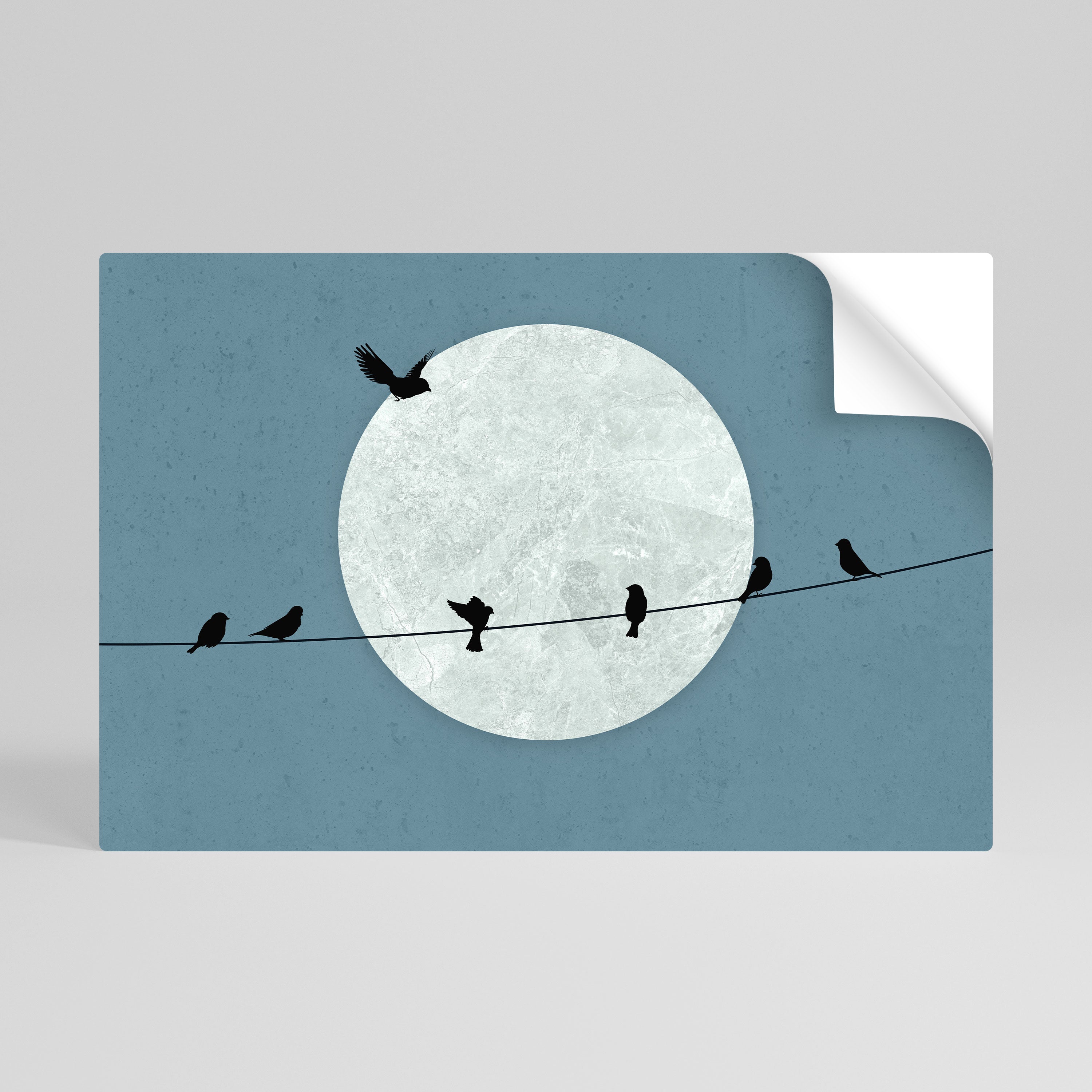 MOONLIT REST Naklejka/Plakat poziomy