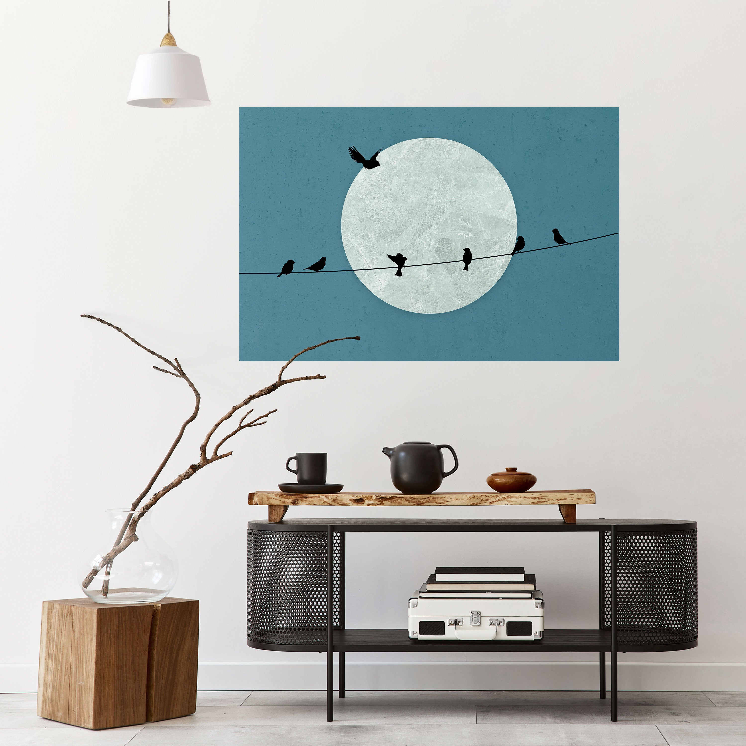 MOONLIT REST Naklejka/Plakat poziomy