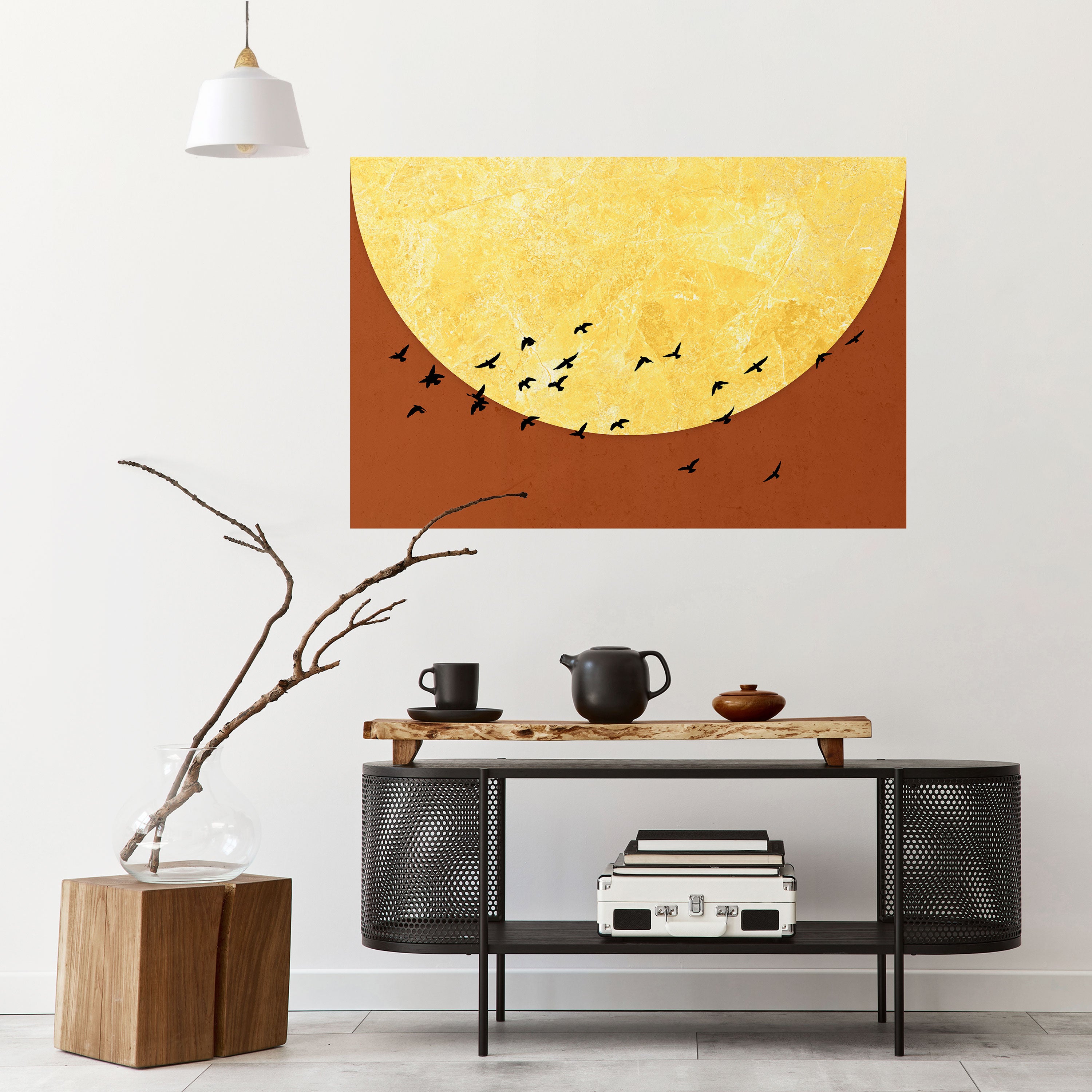 MOONLIT MIGRATION Naklejka/Plakat poziomy