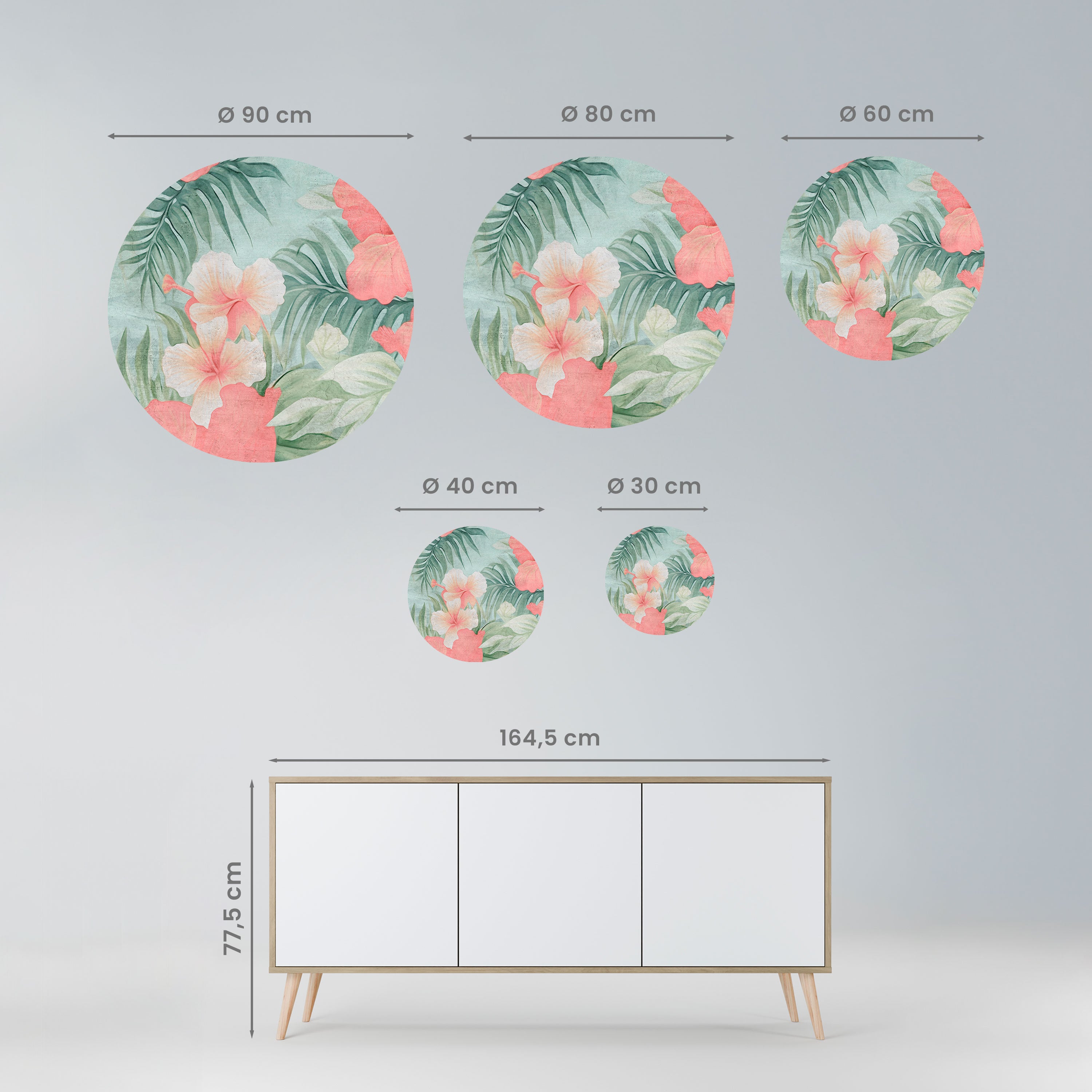 HAWAIIAN SPIRIT Naklejka okrągła