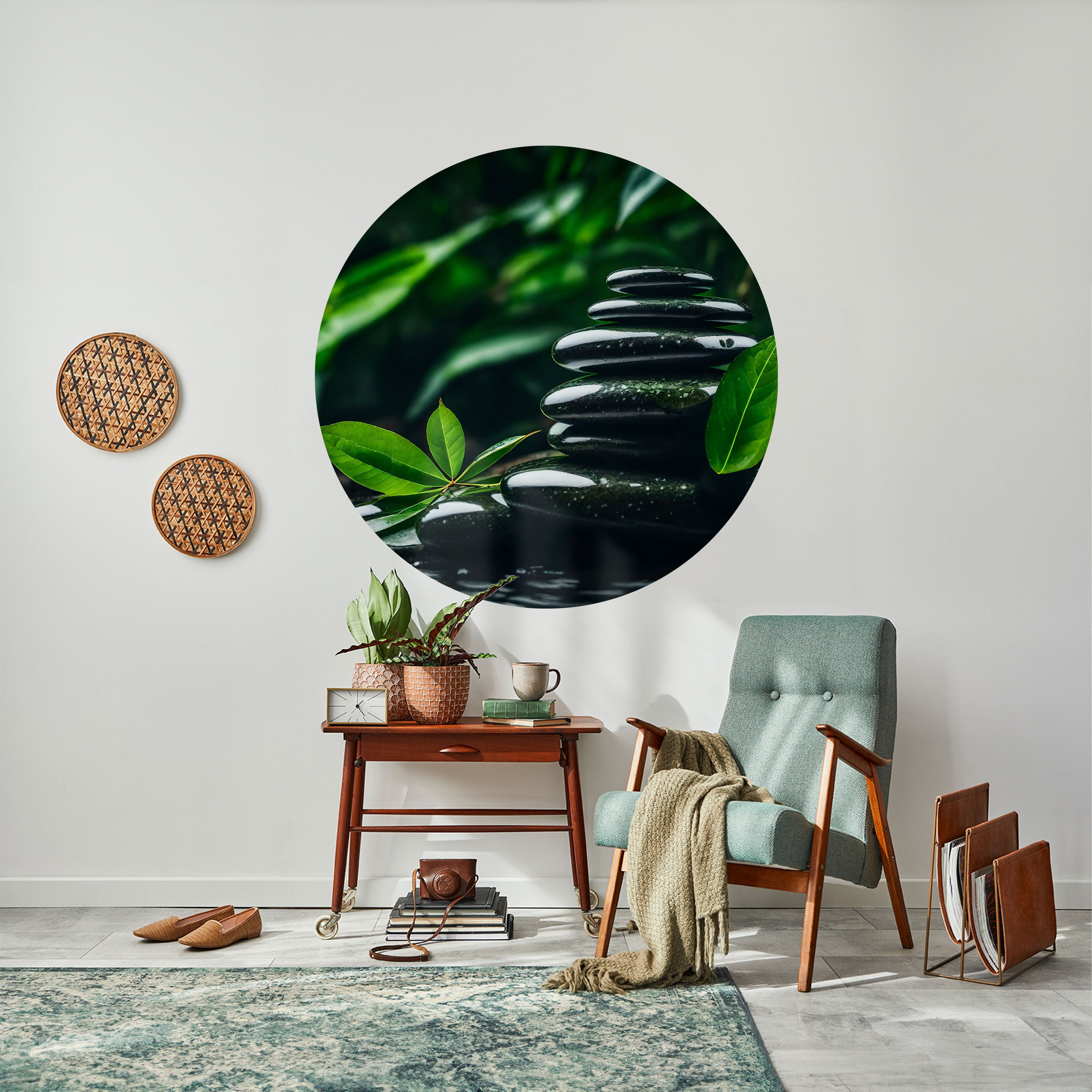 HARMONY STONES Naklejka okrągła