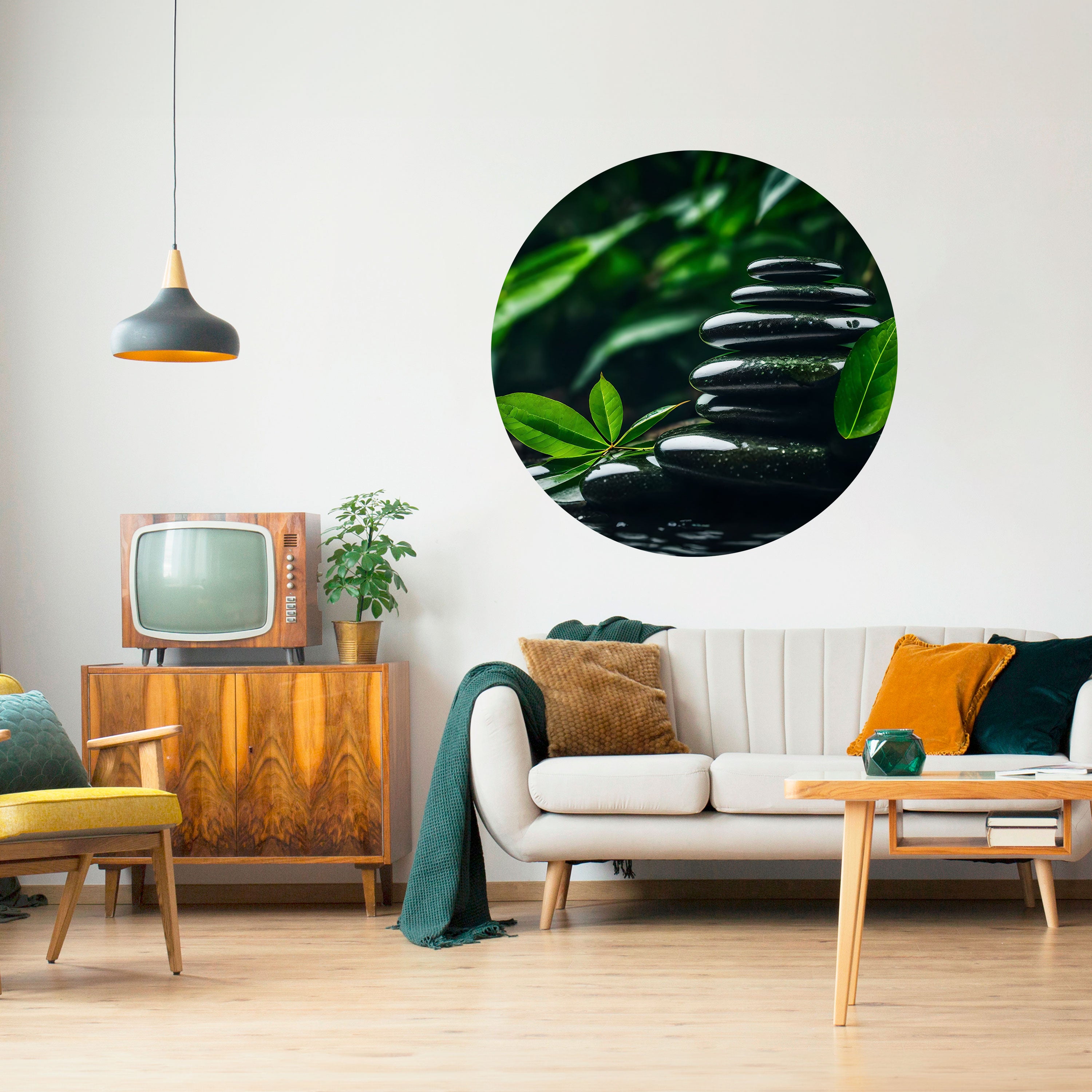 HARMONY STONES Naklejka okrągła