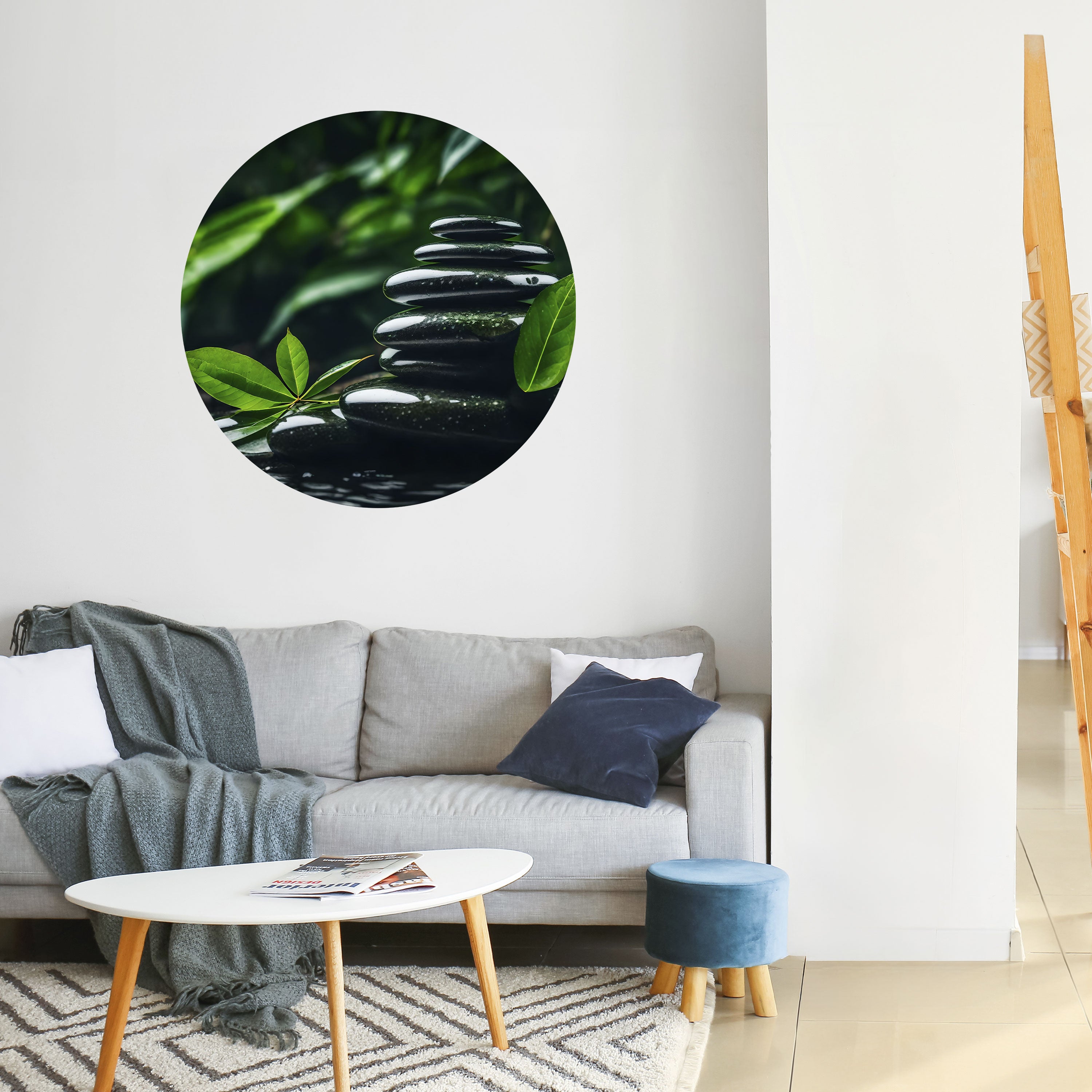 HARMONY STONES Naklejka okrągła