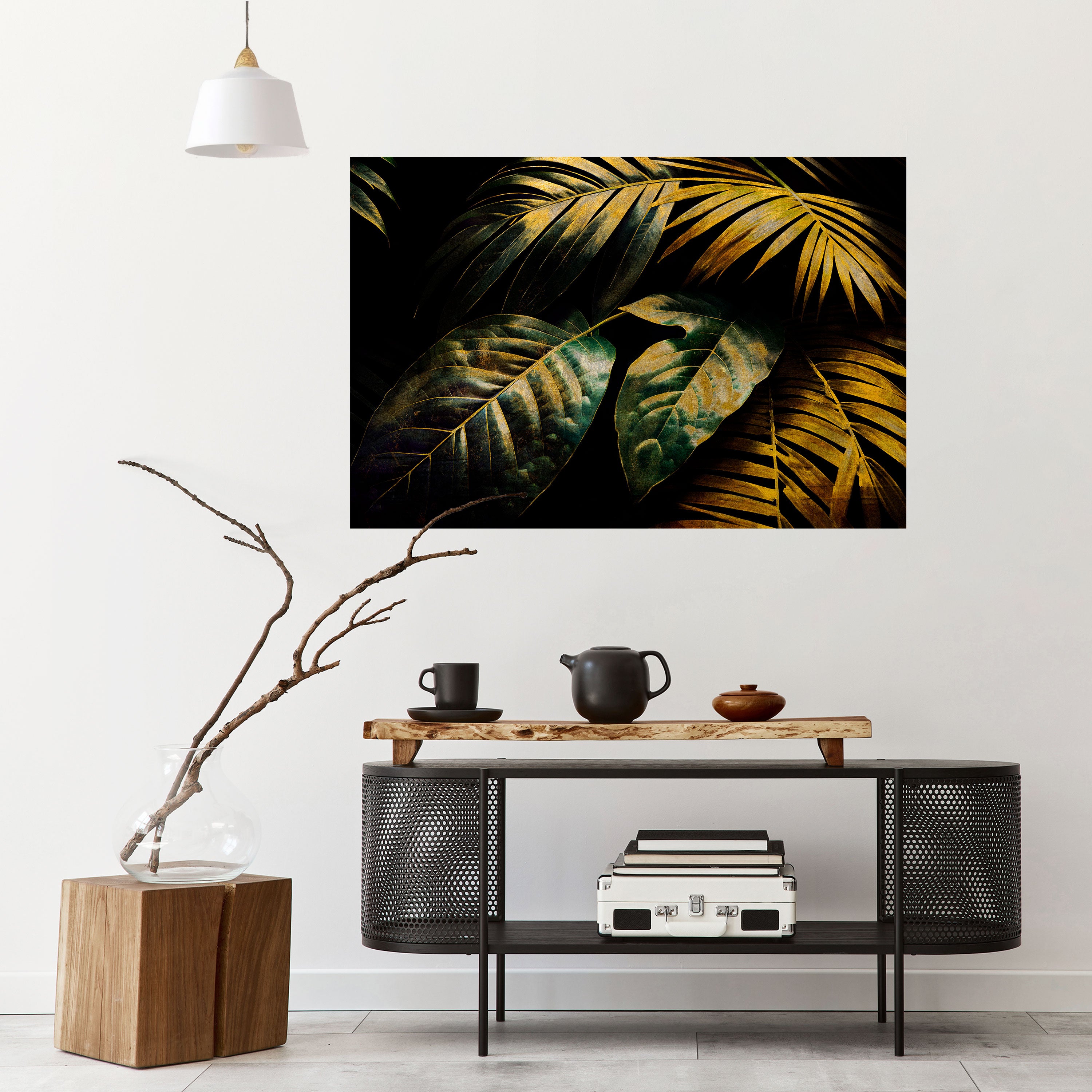 ENIGMATIC FOLIAGE TWILIGHT Naklejka/Plakat poziomy