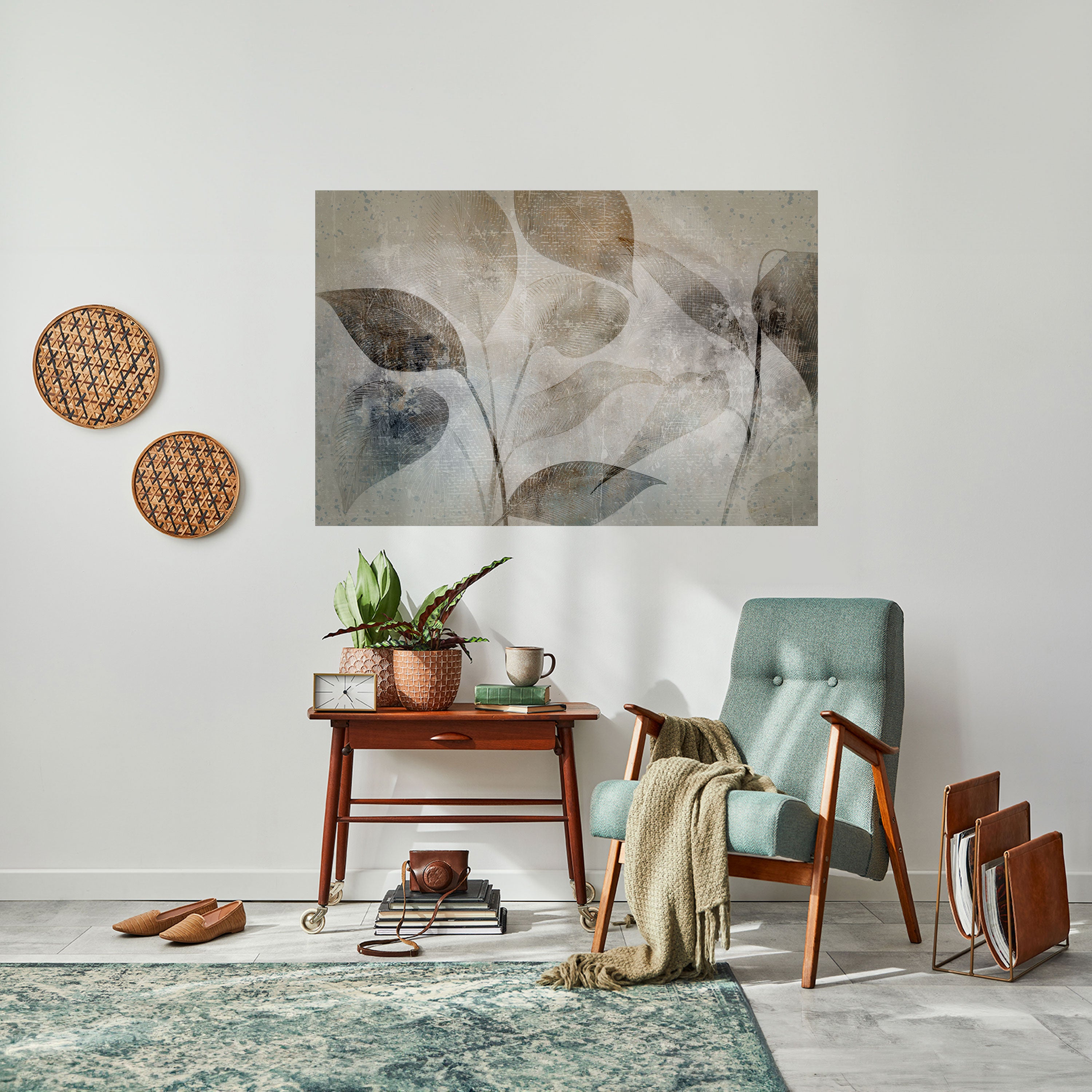 SERENE BOTANICAL HARMONY Naklejka/Plakat poziomy