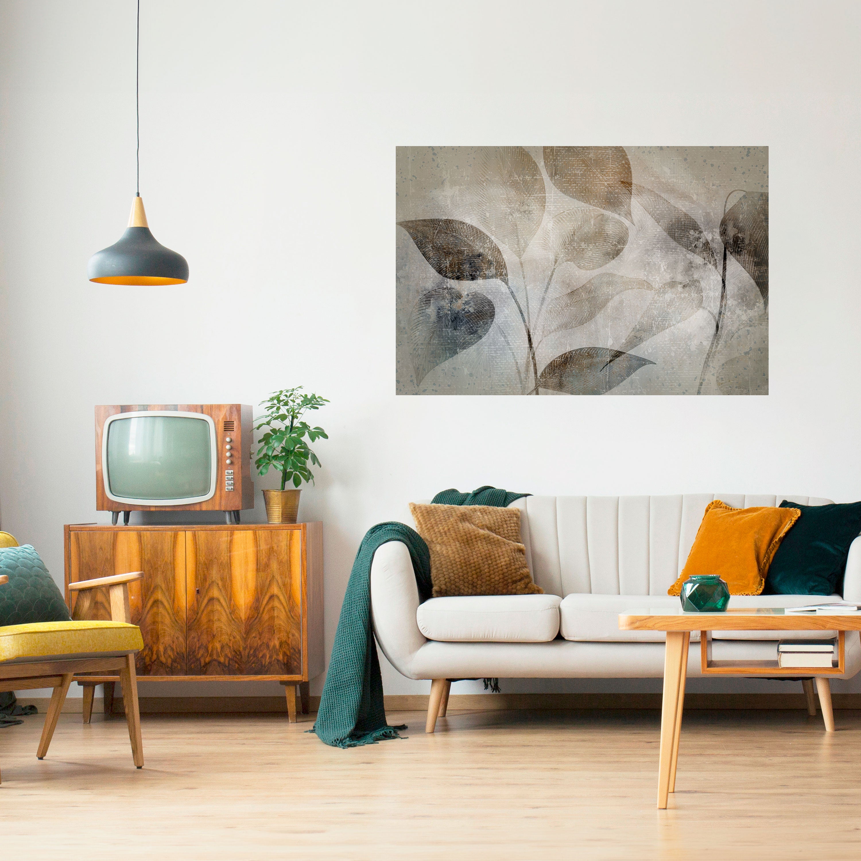 SERENE BOTANICAL HARMONY Naklejka/Plakat poziomy