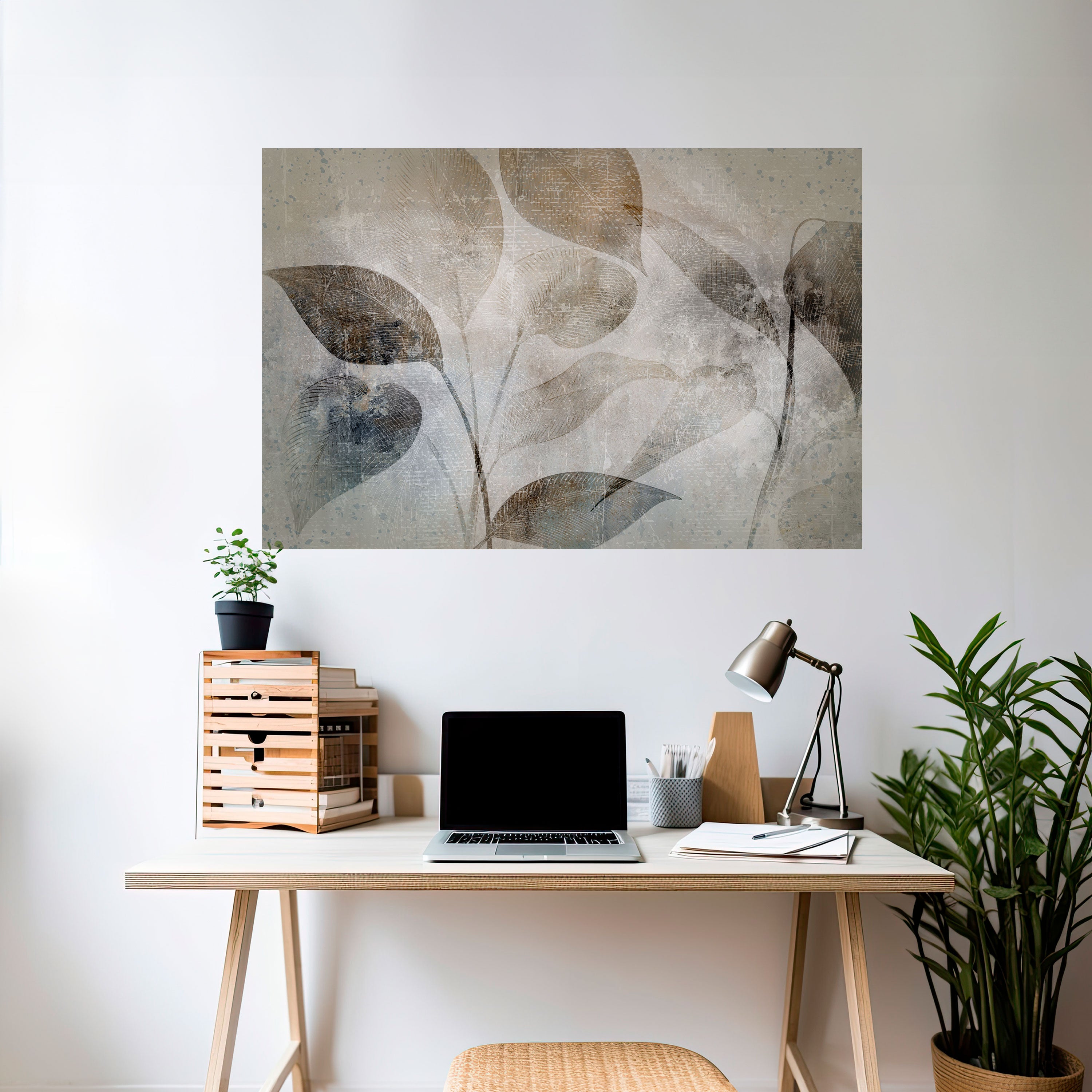 SERENE BOTANICAL HARMONY Naklejka/Plakat poziomy