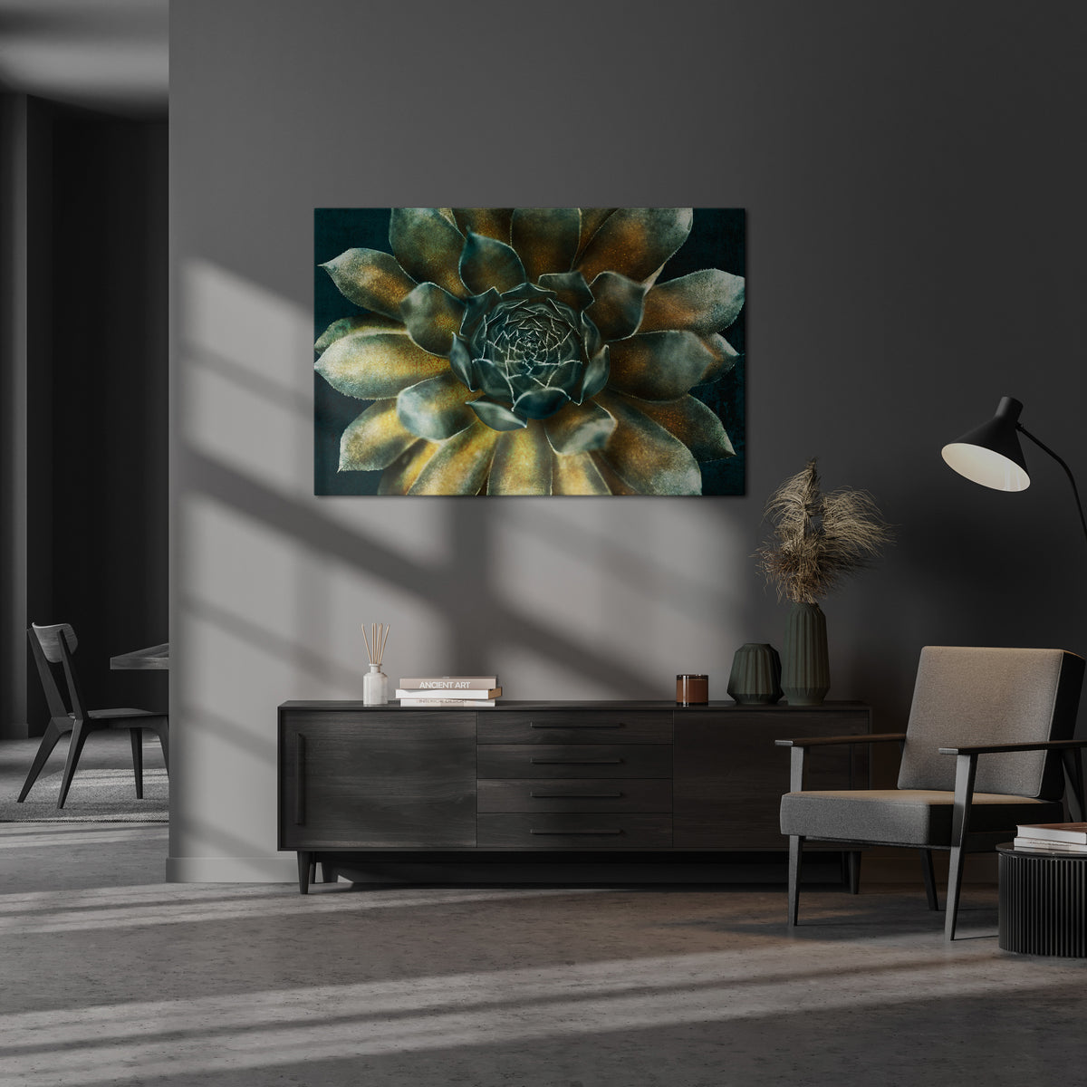 MYSTICAL SUCCULENT WHIRL Poziomy obraz na płótnie