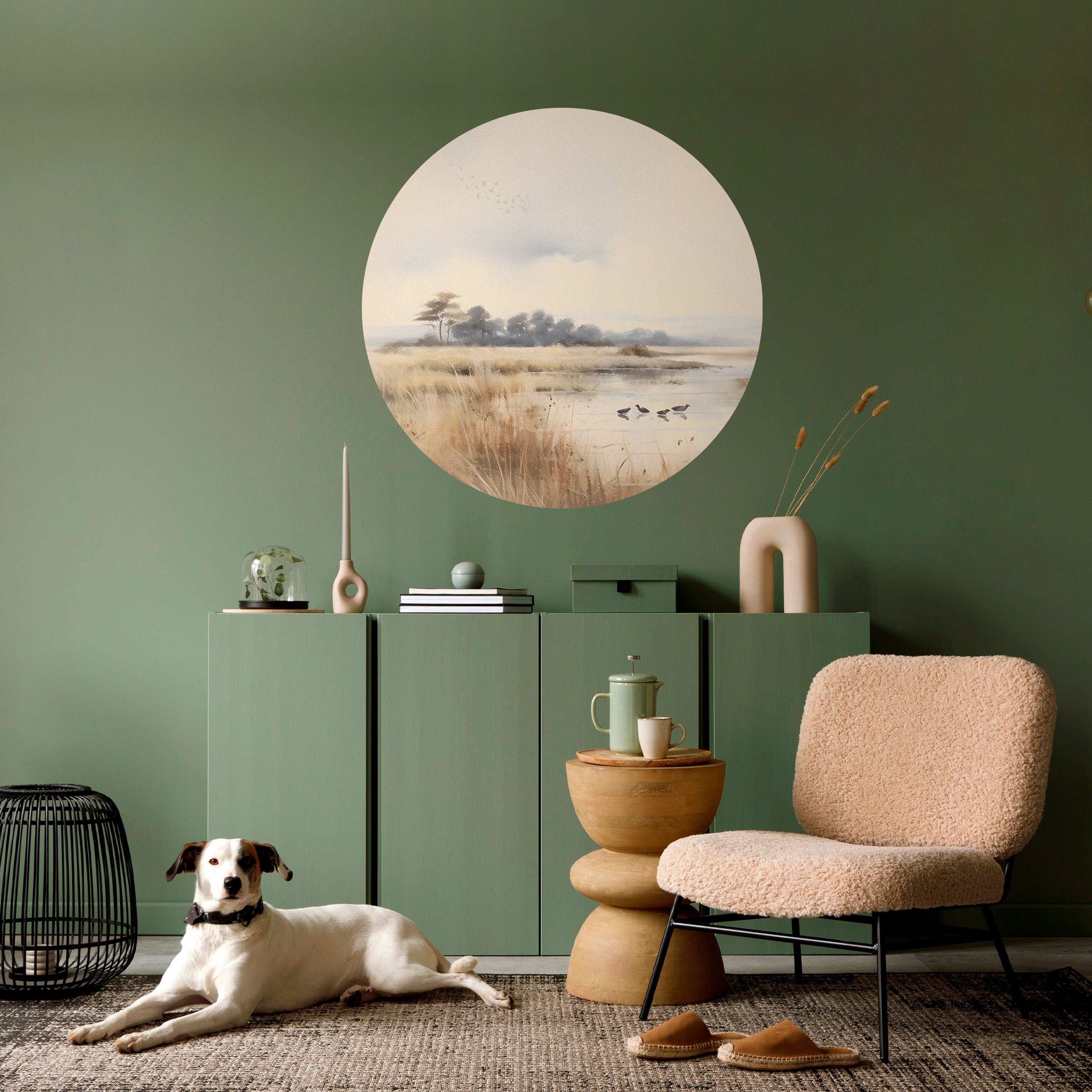 LAKESIDE NOSTALGY Naklejka okrągła