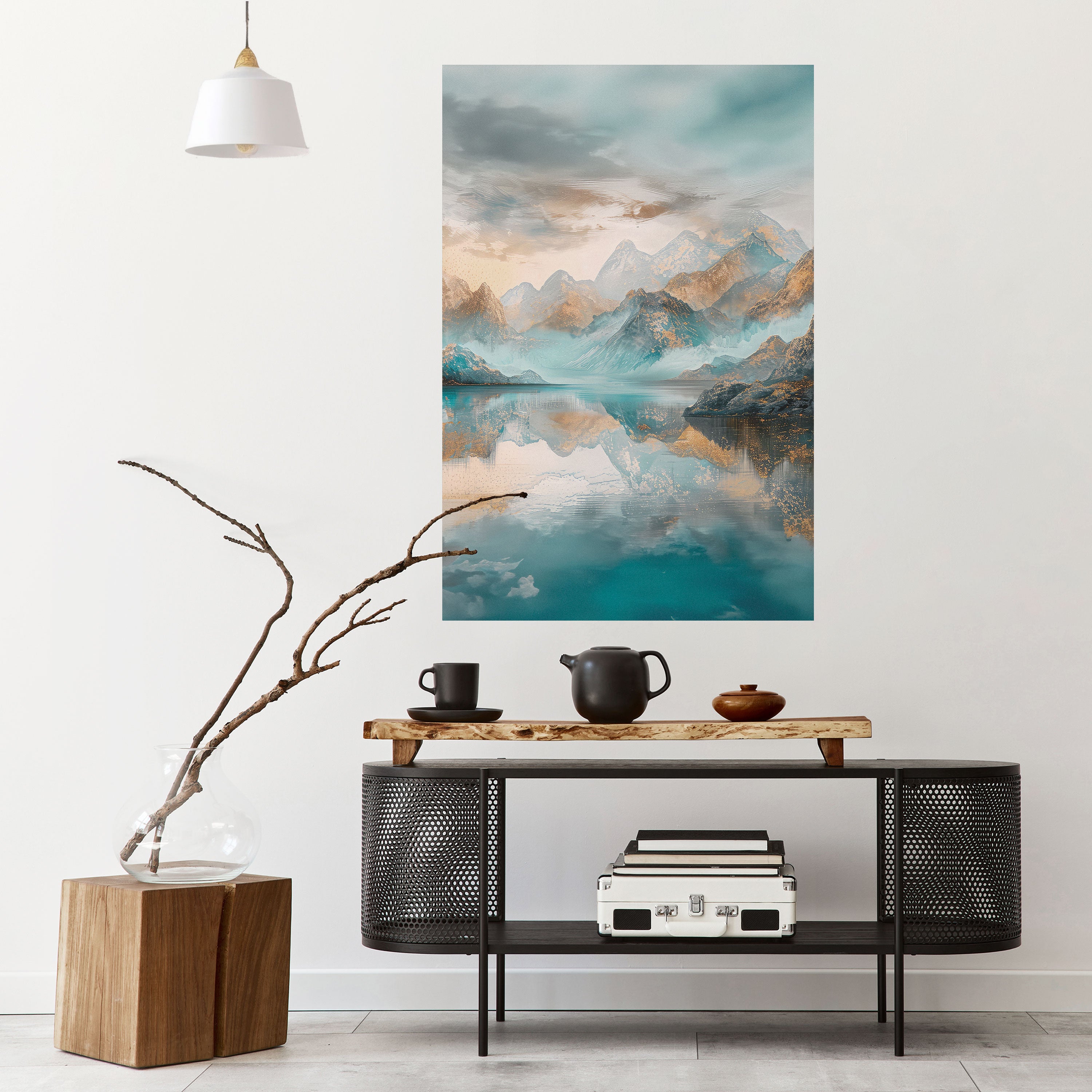 AZURE SUMMITS Naklejka/Plakat pionowy