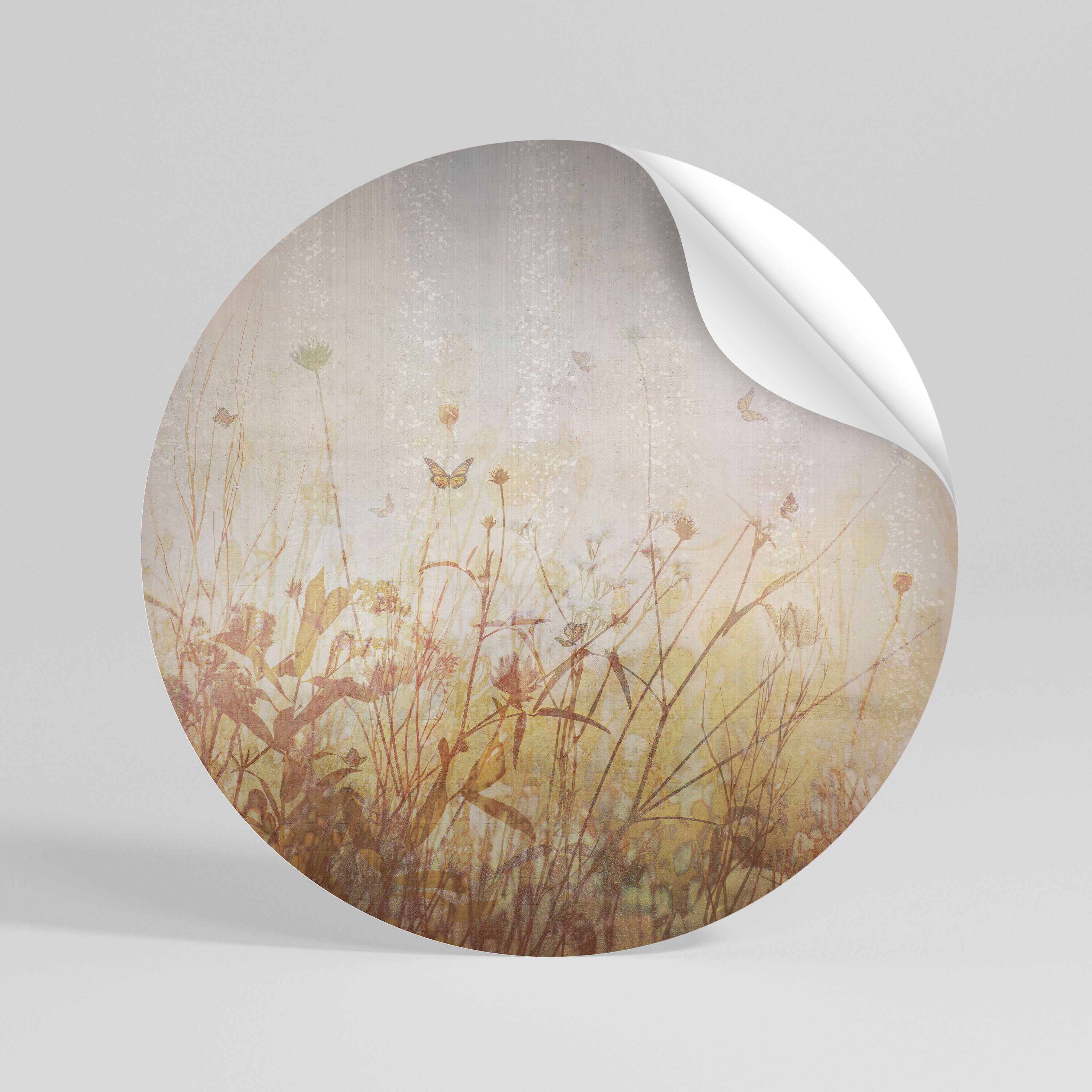 MEADOW BUTTERFLIES Naklejka okrągła