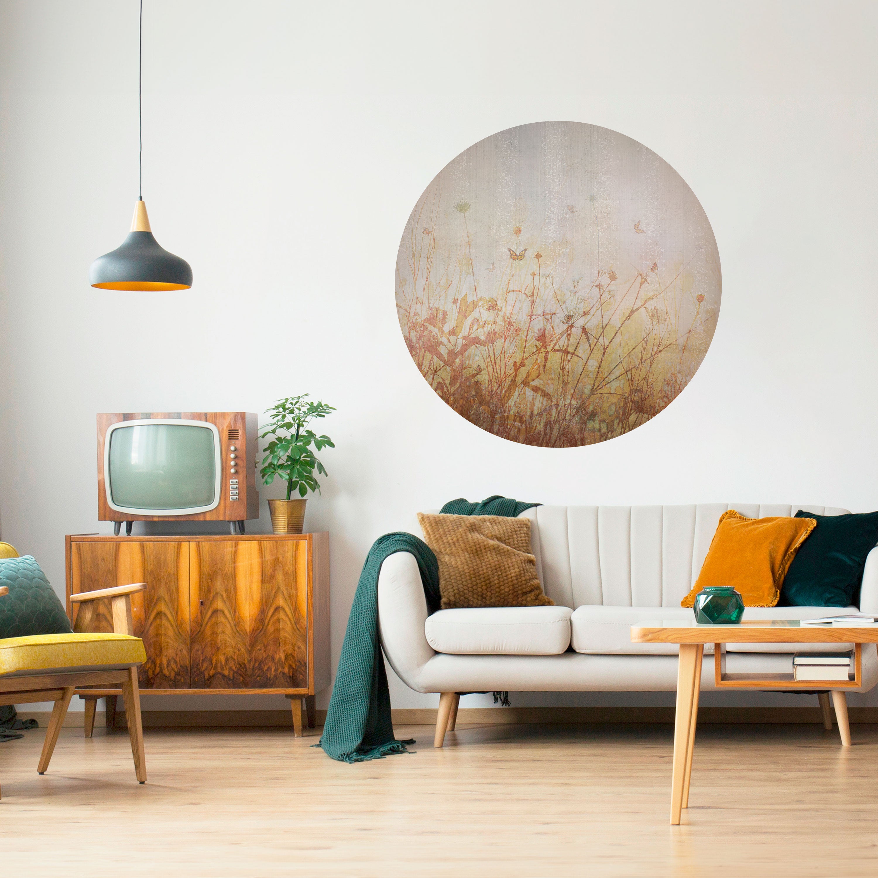 MEADOW BUTTERFLIES Naklejka okrągła