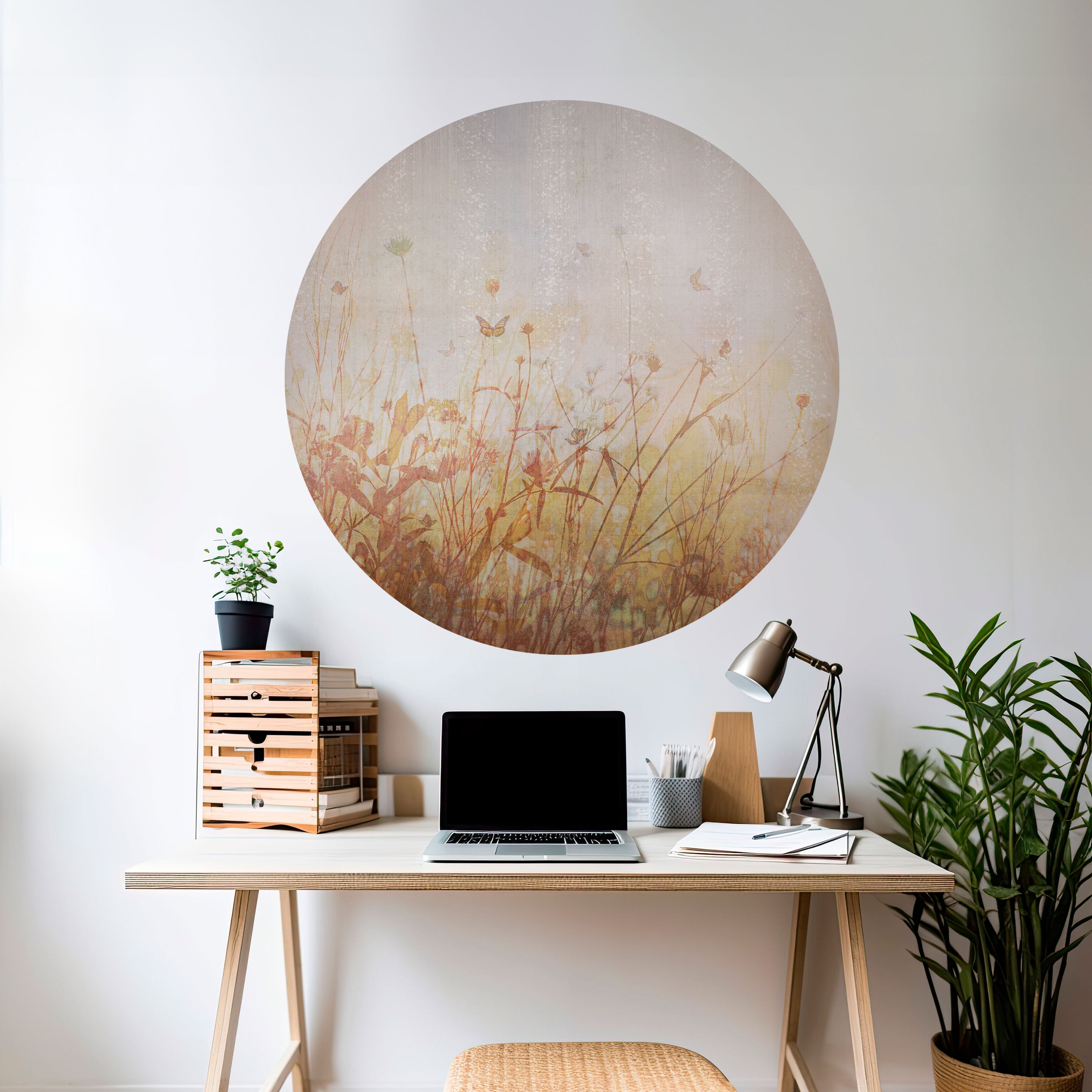 MEADOW BUTTERFLIES Naklejka okrągła